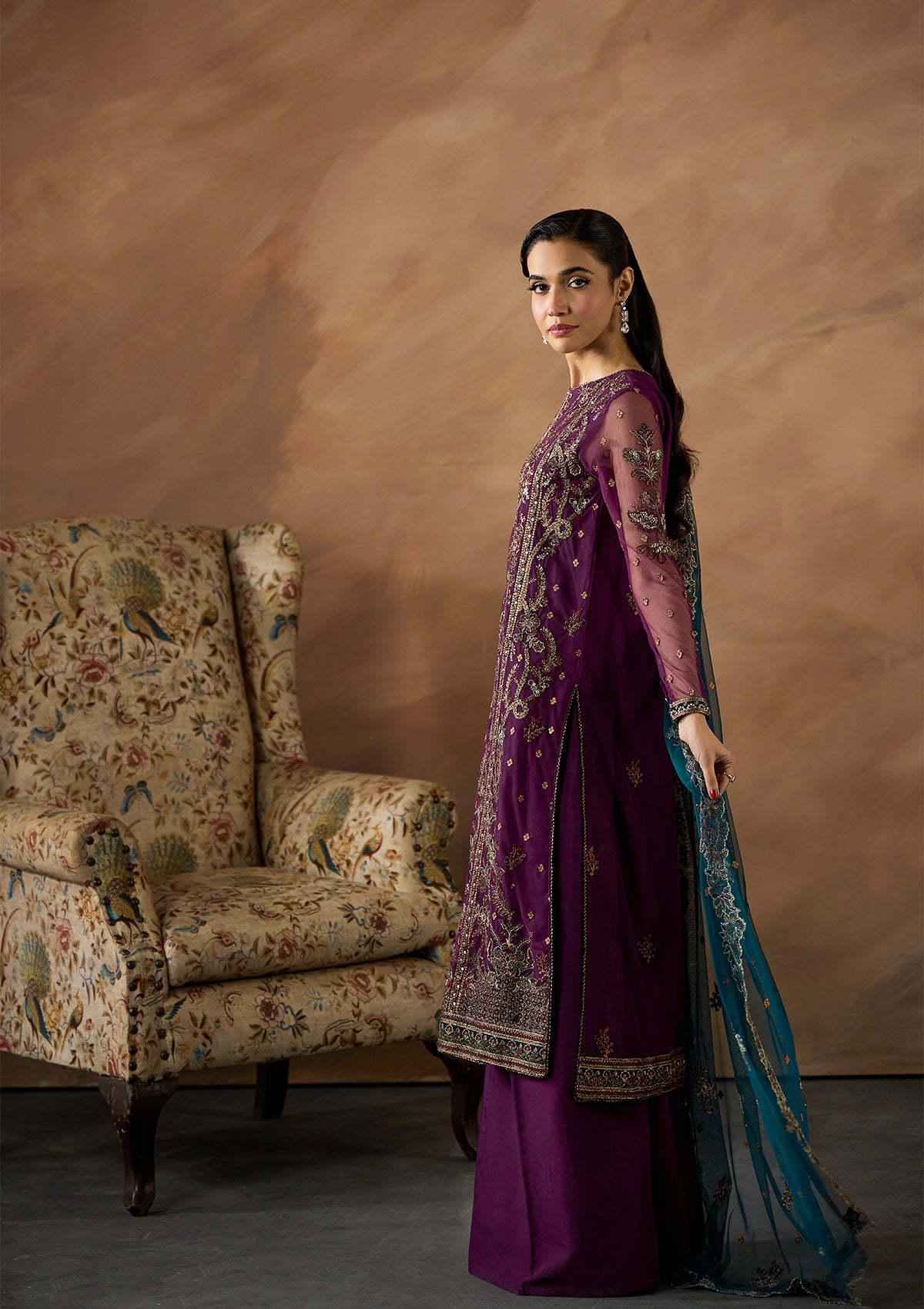 Embroidered Net BT6680-BTB BT6688-PRP