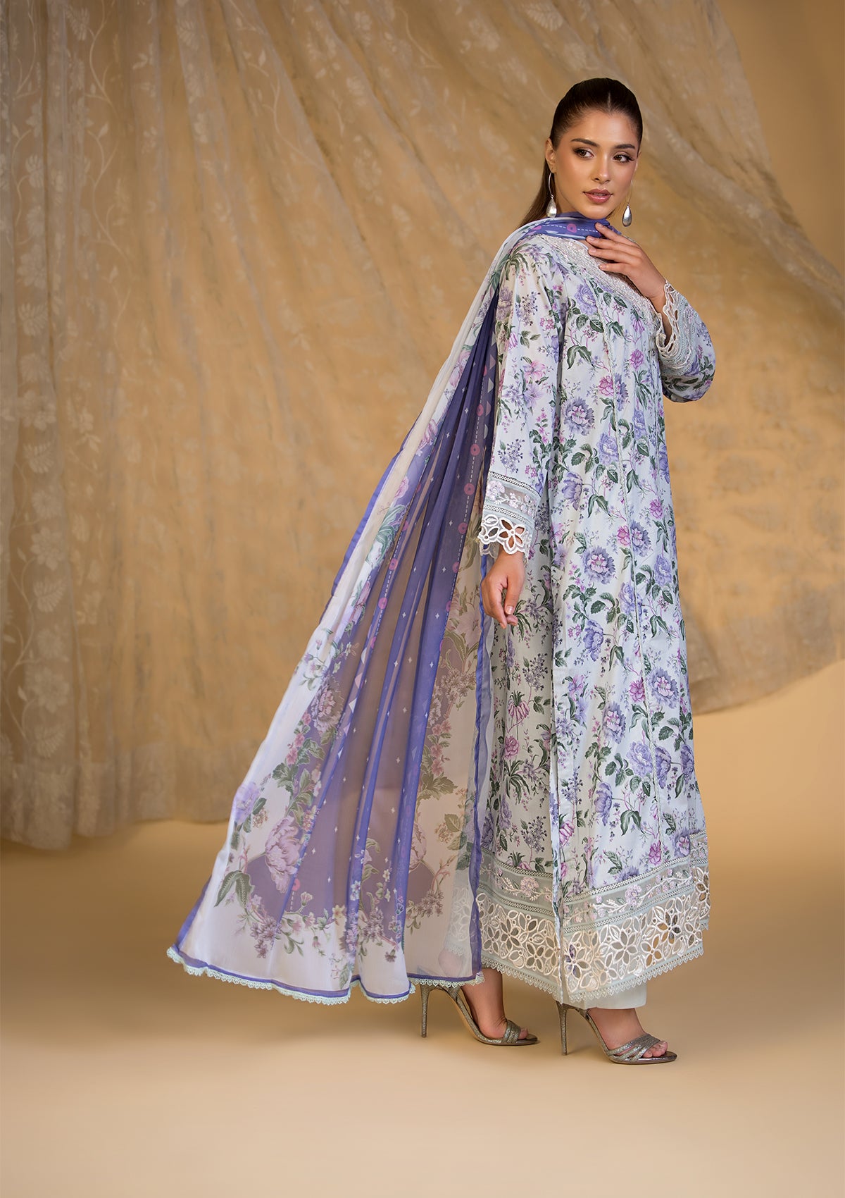 Embroidered Khaddar BT6620-SBL