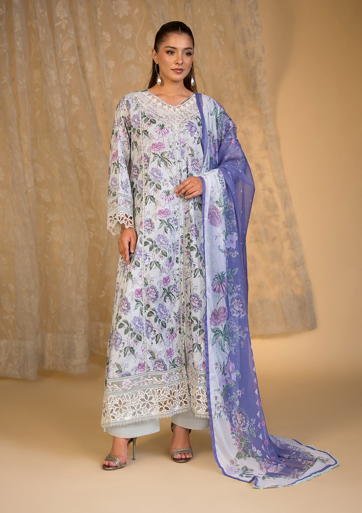 Embroidered Khaddar BT6620-SBL