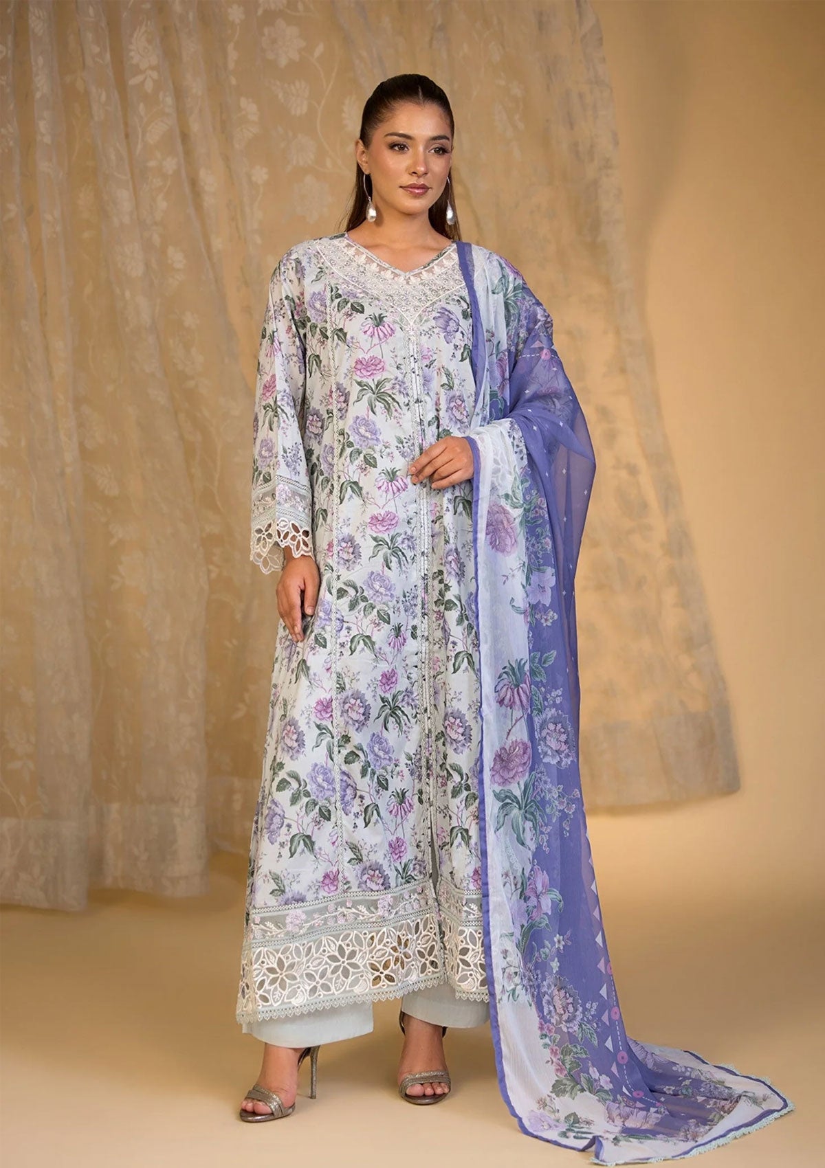 Printed Embroidered Khaddar BT006620-SBL