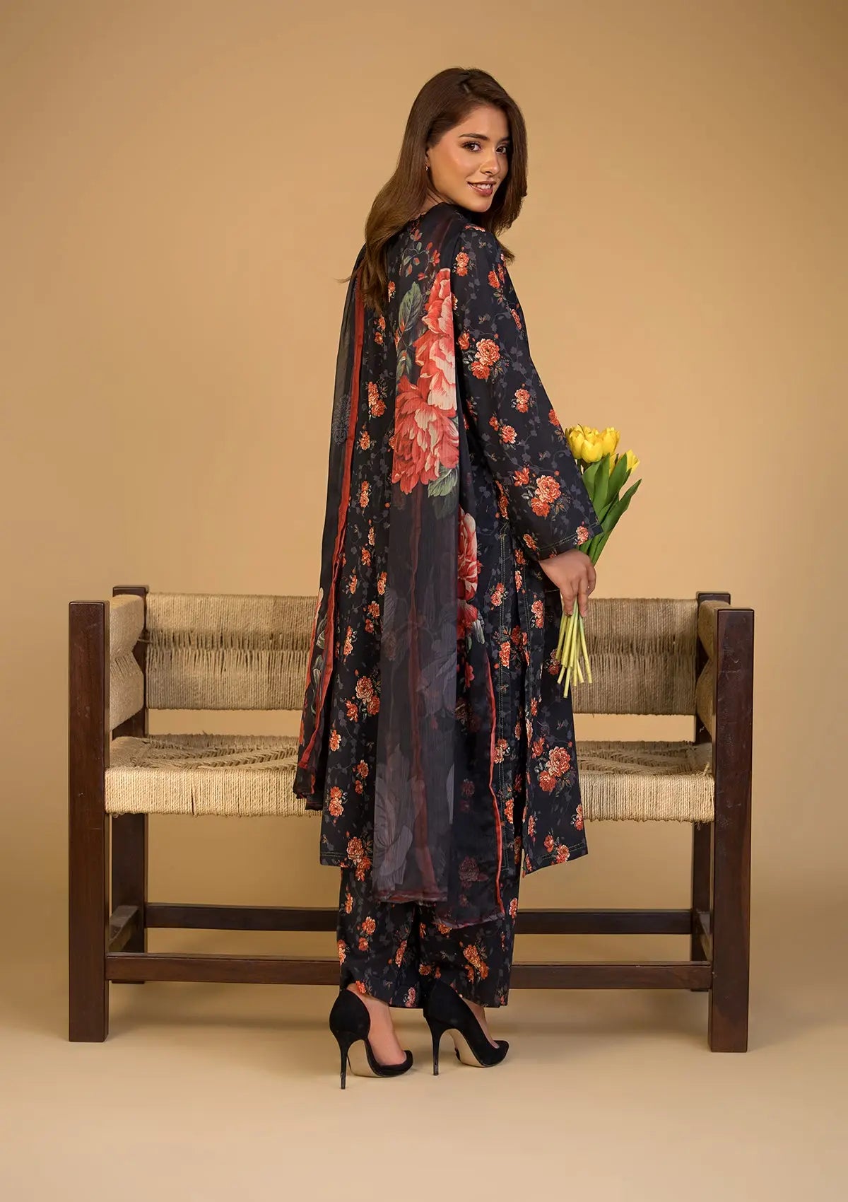 PRINTED LAWN BT6286-BLK Bin Tayyab