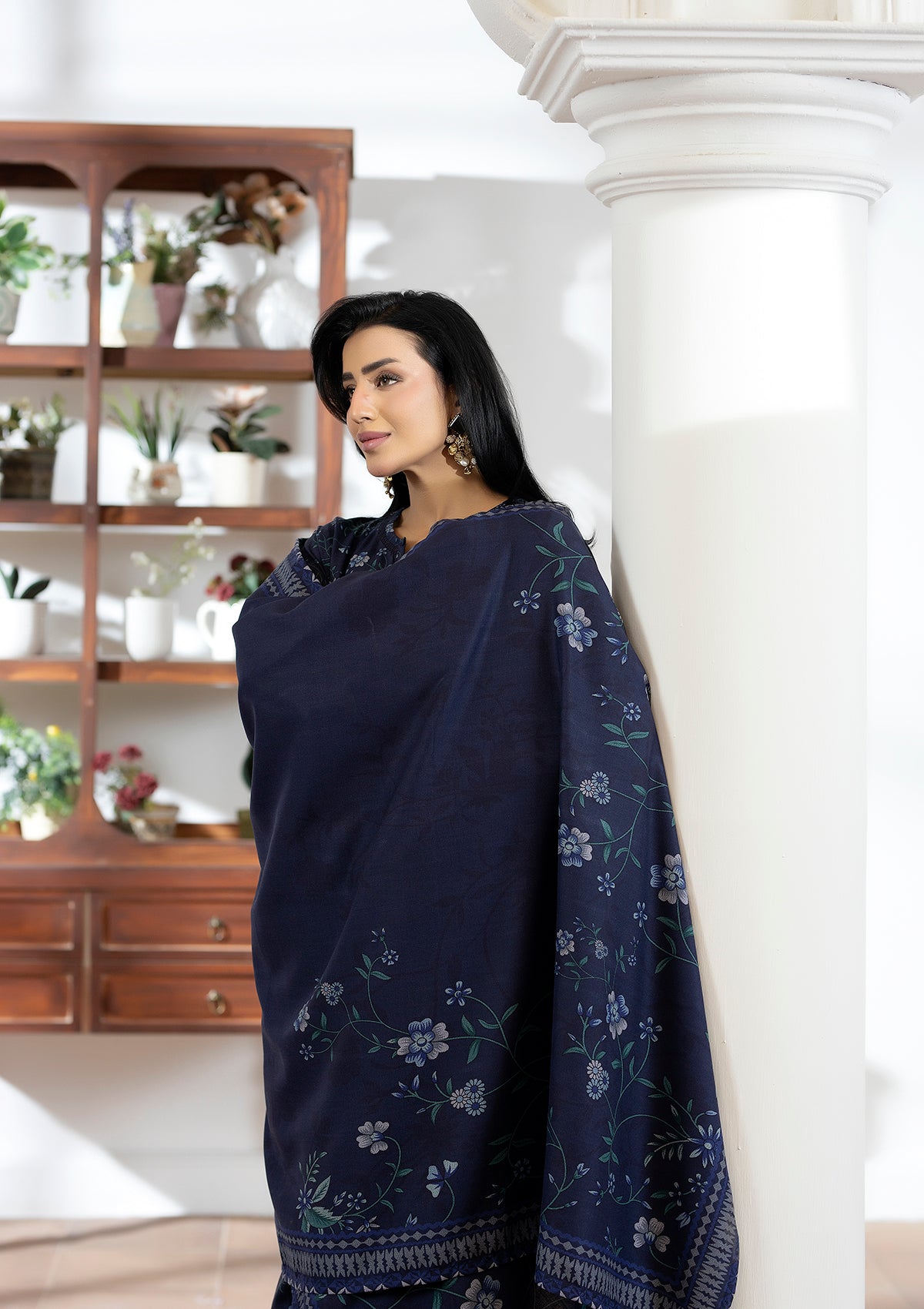 Printed Dhanak BT006605-BLU