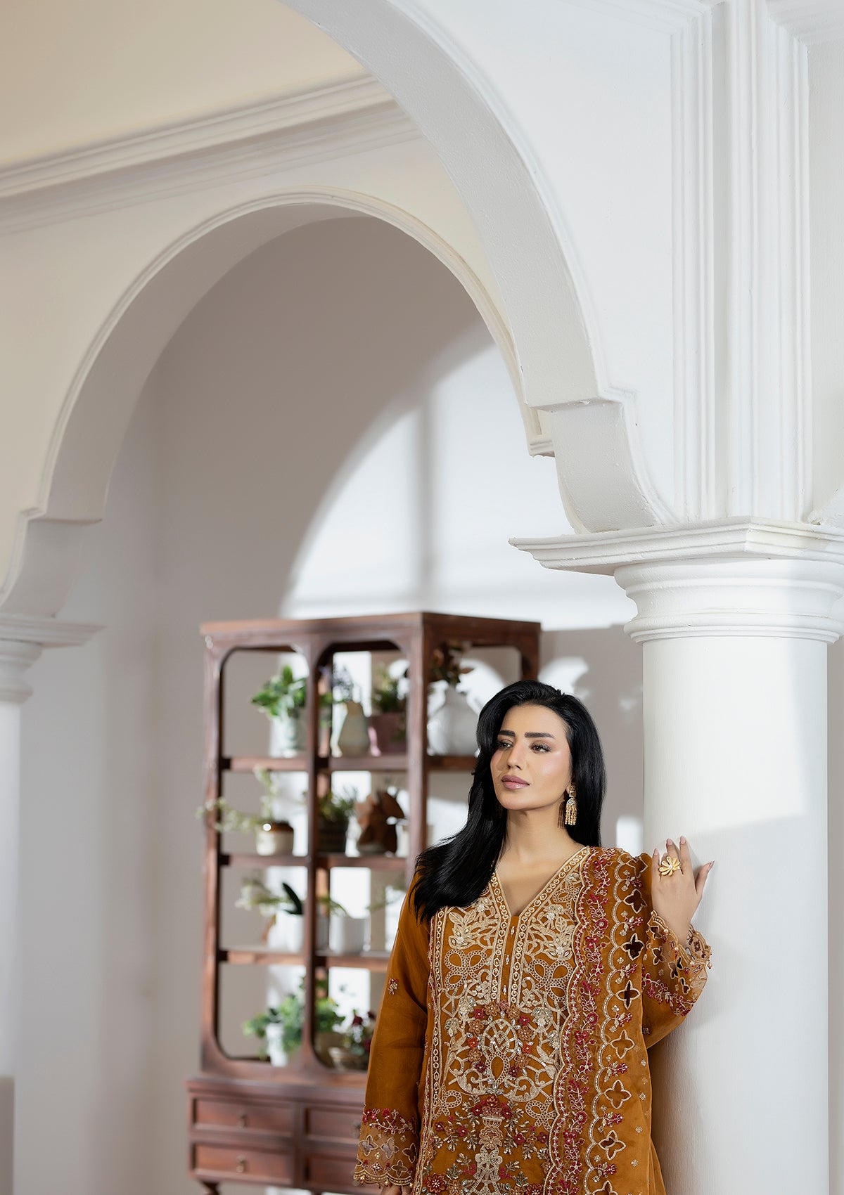 Embroidered Organza BT006508-MRD