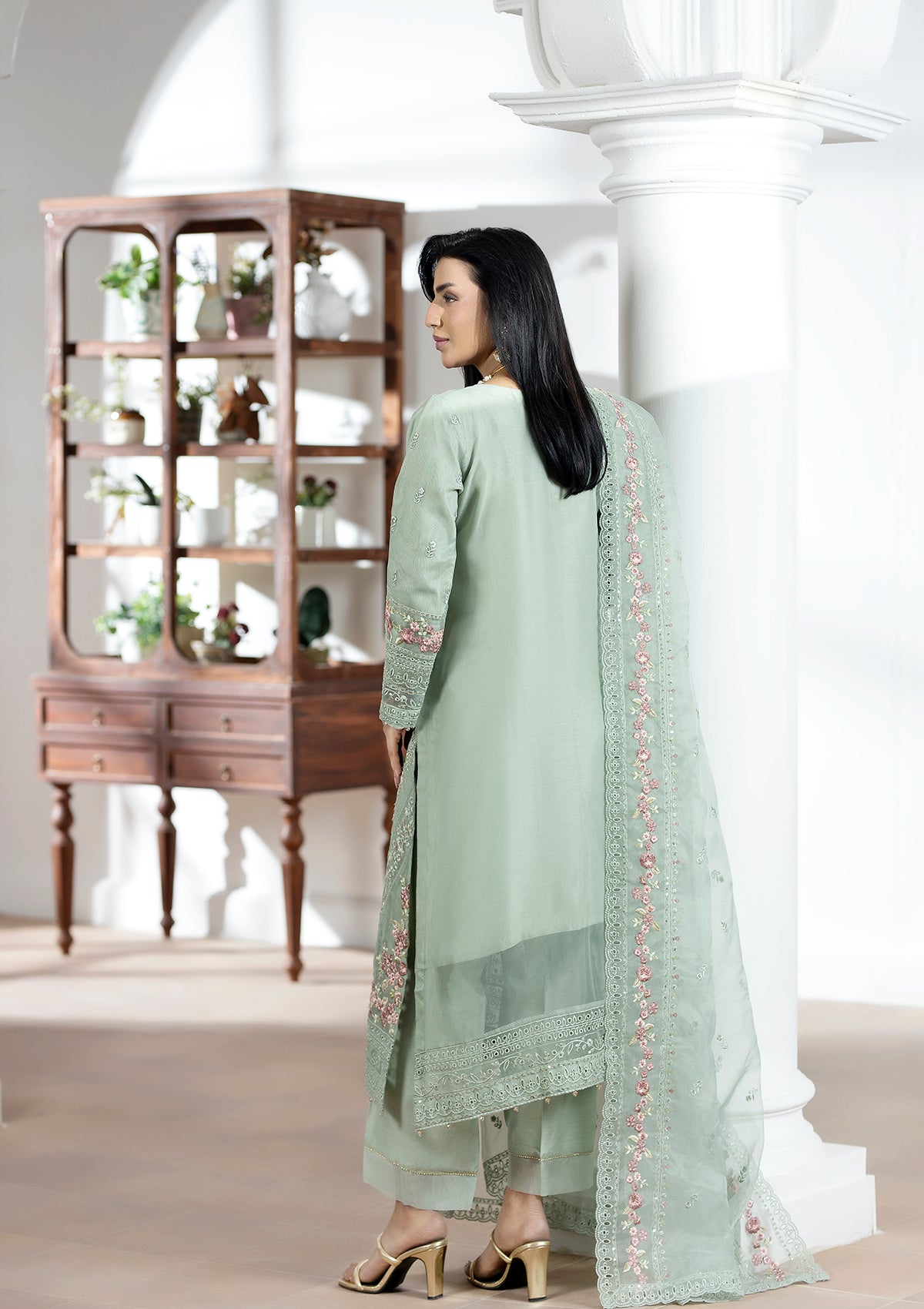 Embroidered Organza BT006615-PST