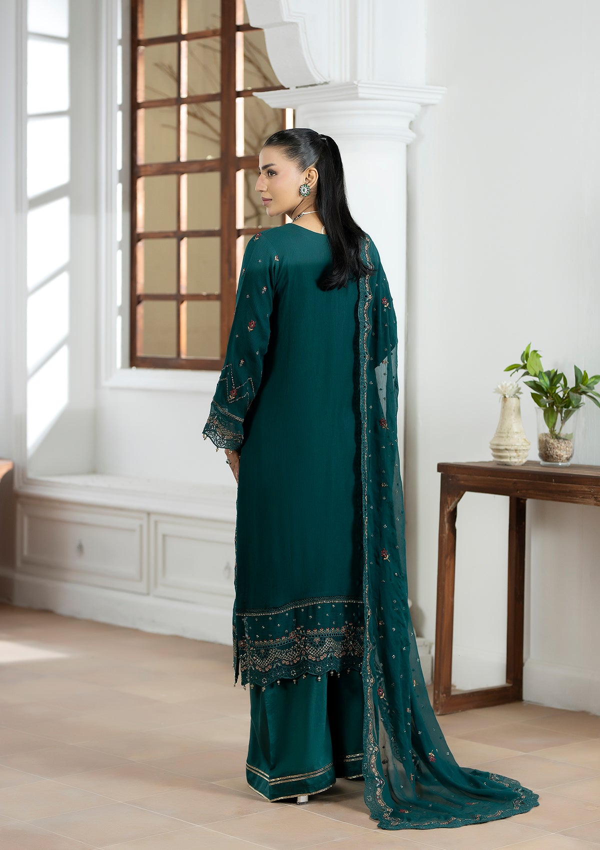 Embroidered Chiffon BT006603-SGN