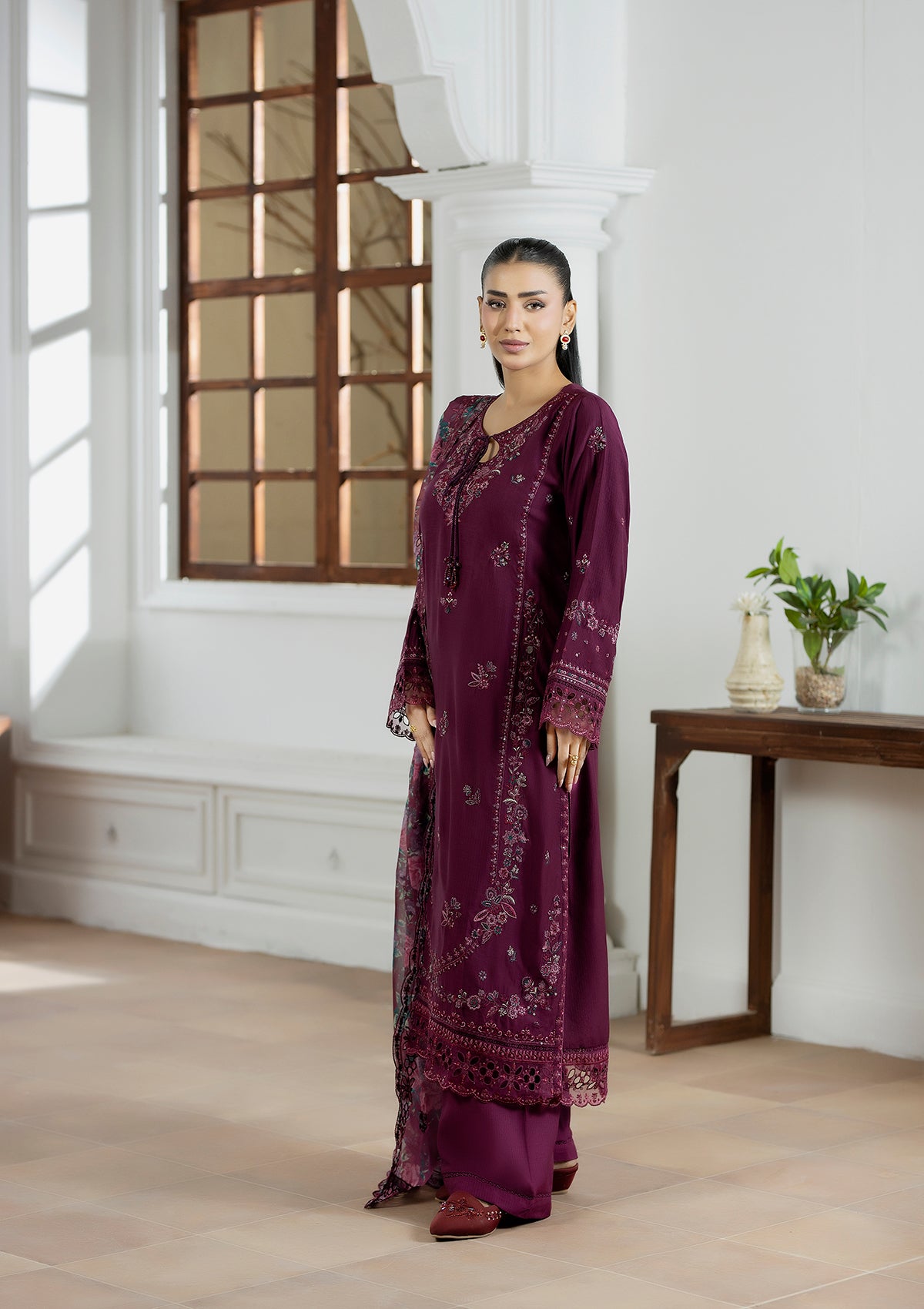 Embroidered Chiffon BT006602-LPP