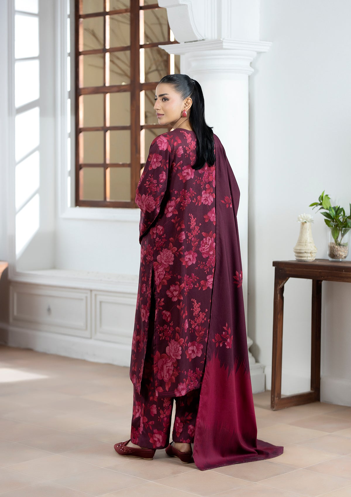 Printed Dhanak BT006605-RED
