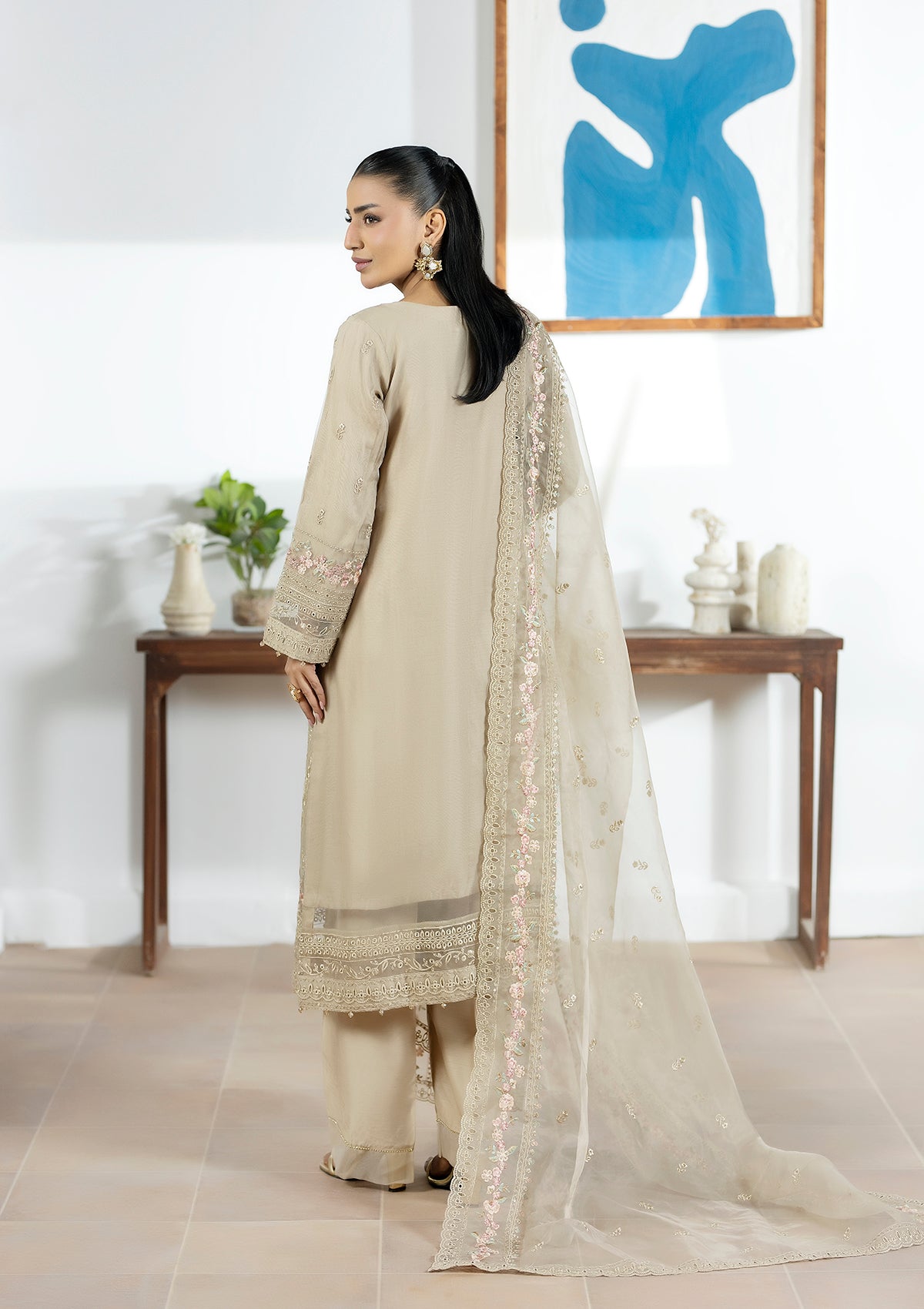 Embroidered Organza BT006615-LBR