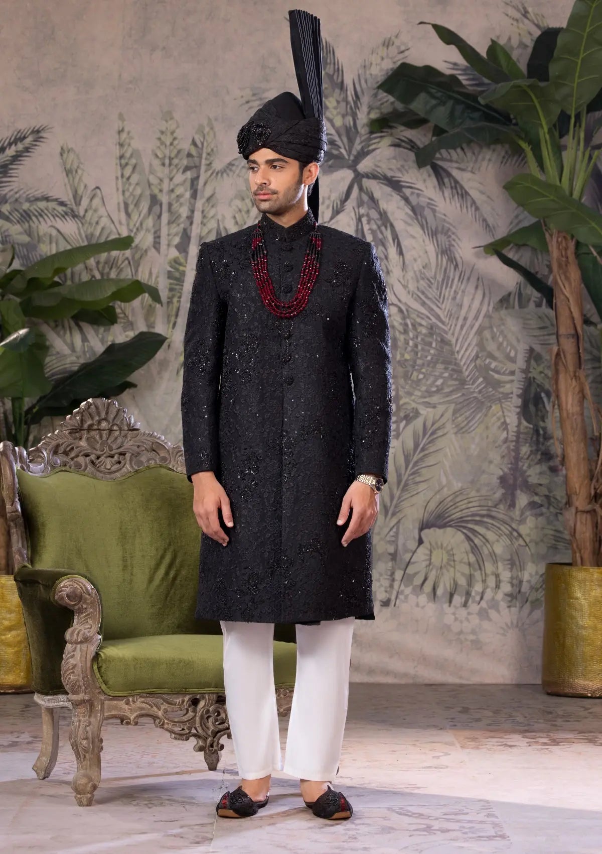 Bin Tayyab Sherwani (TD-1819) GRAY Bin Tayyab