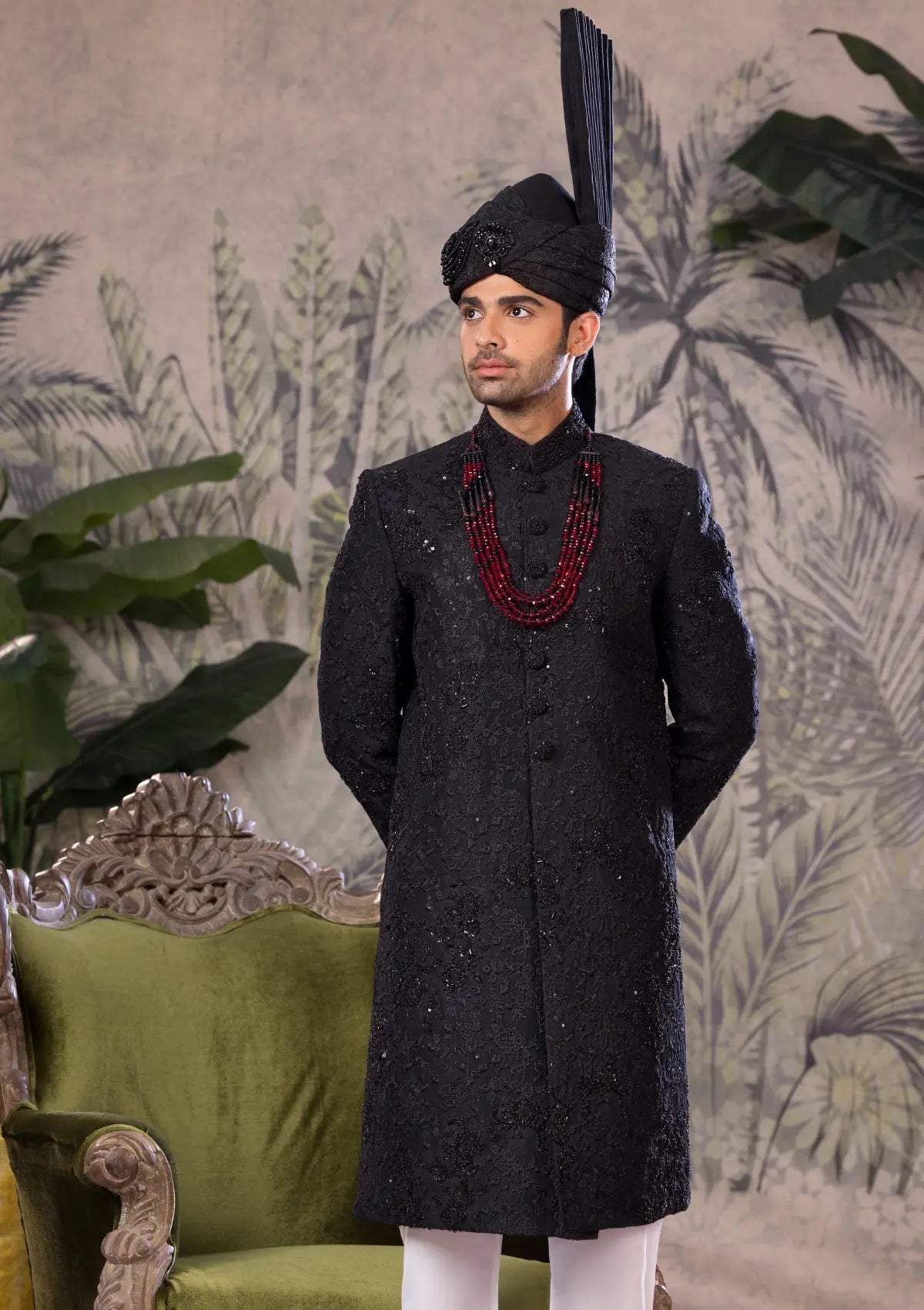 Bin Tayyab Sherwani (TD-1819) GRAY Bin Tayyab