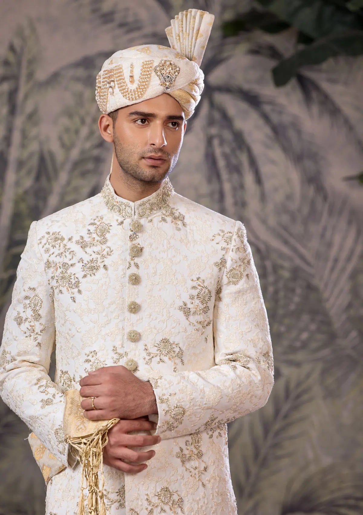 Bin Tayyab Sherwani (TD-1819) OFF-WHITE Bin Tayyab