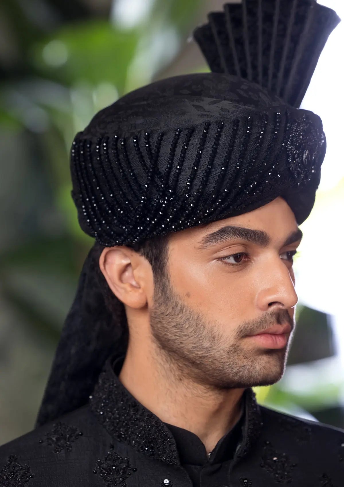 Bin Tayyab Sherwani (TD-1780) Black Bin Tayyab