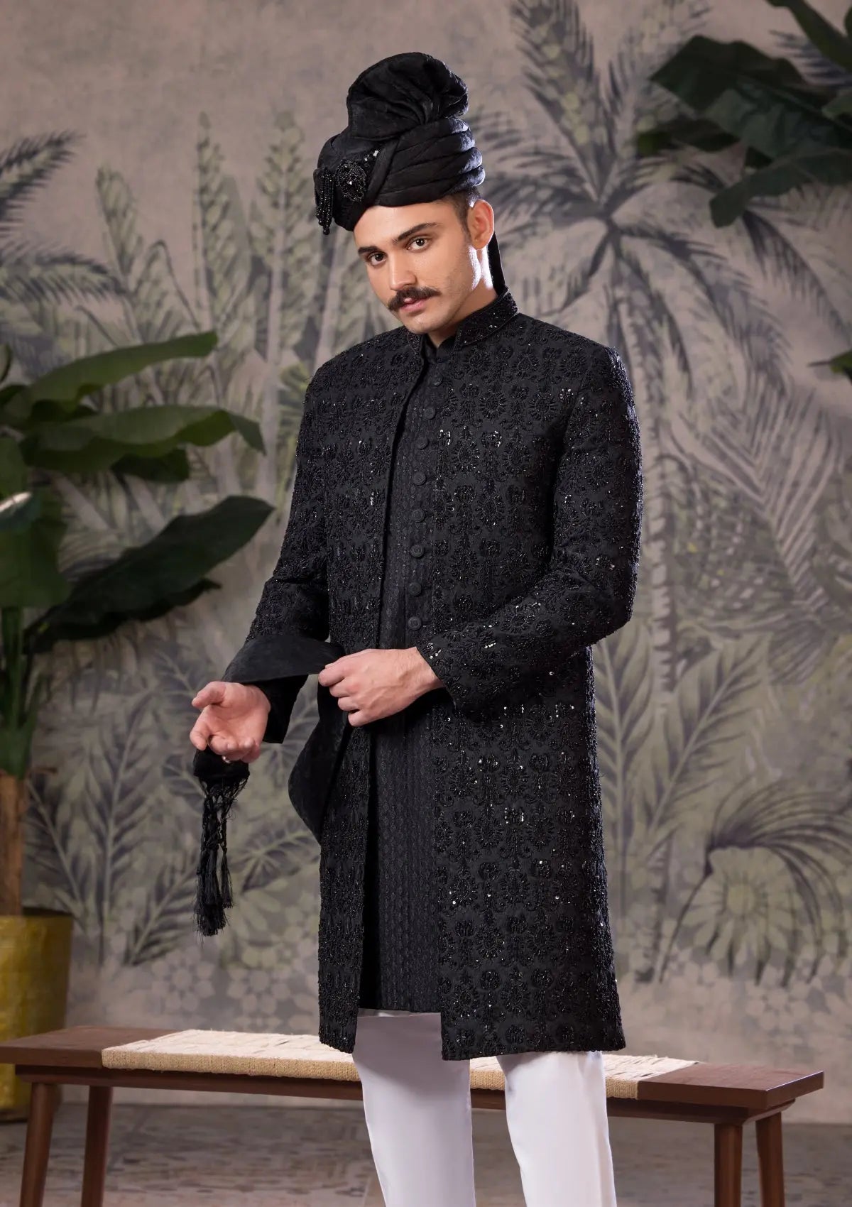Bin Tayyab Sherwani (TD-1814) GRAY Bin Tayyab