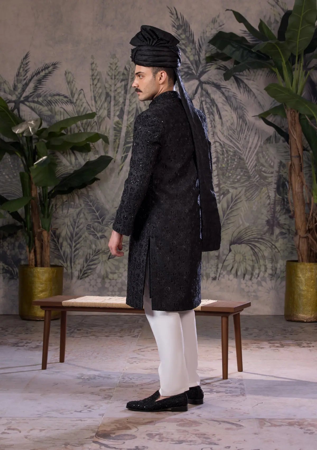 Bin Tayyab Sherwani (TD-1814) GRAY Bin Tayyab