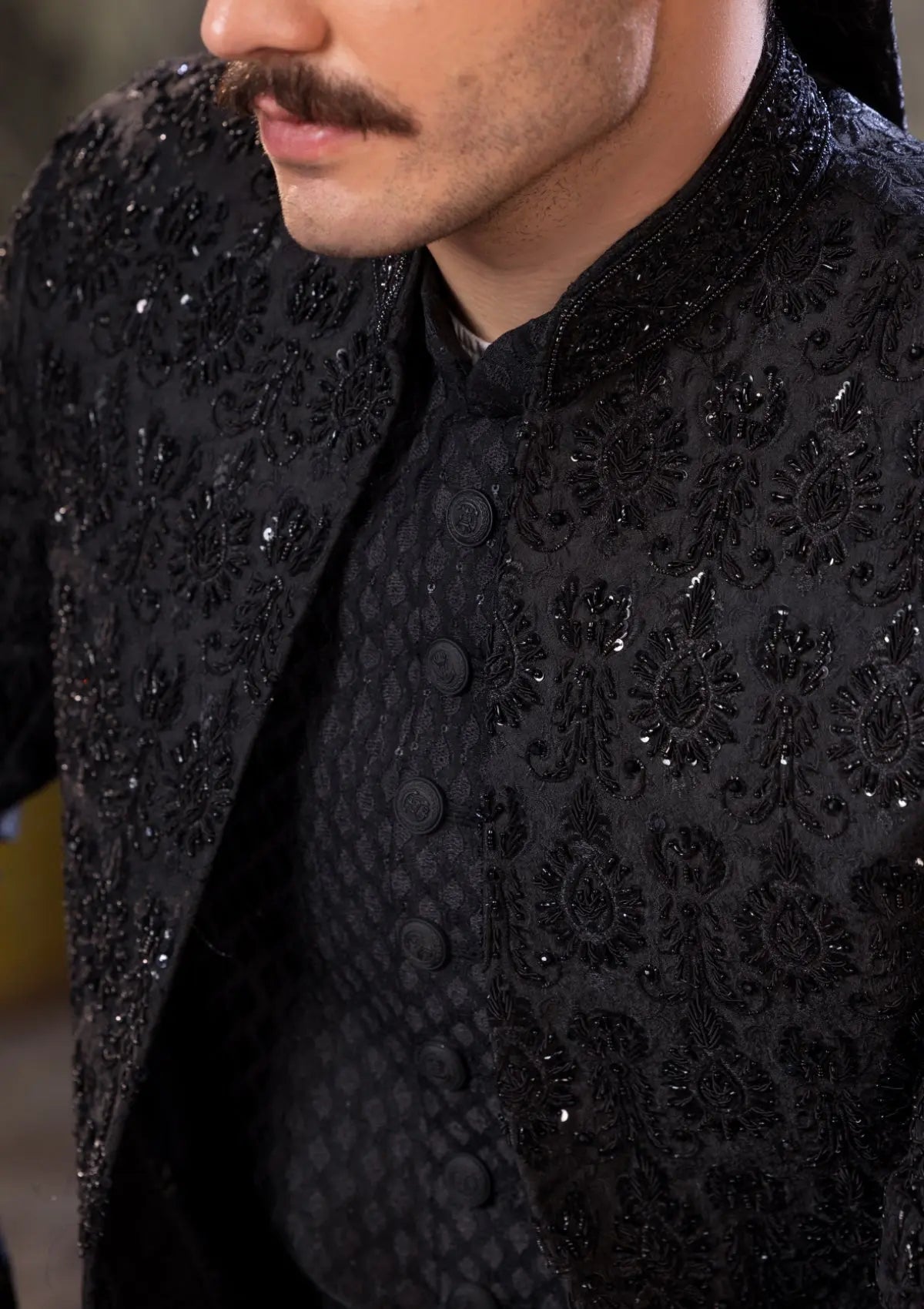 Bin Tayyab Sherwani (TD-1814) GRAY Bin Tayyab