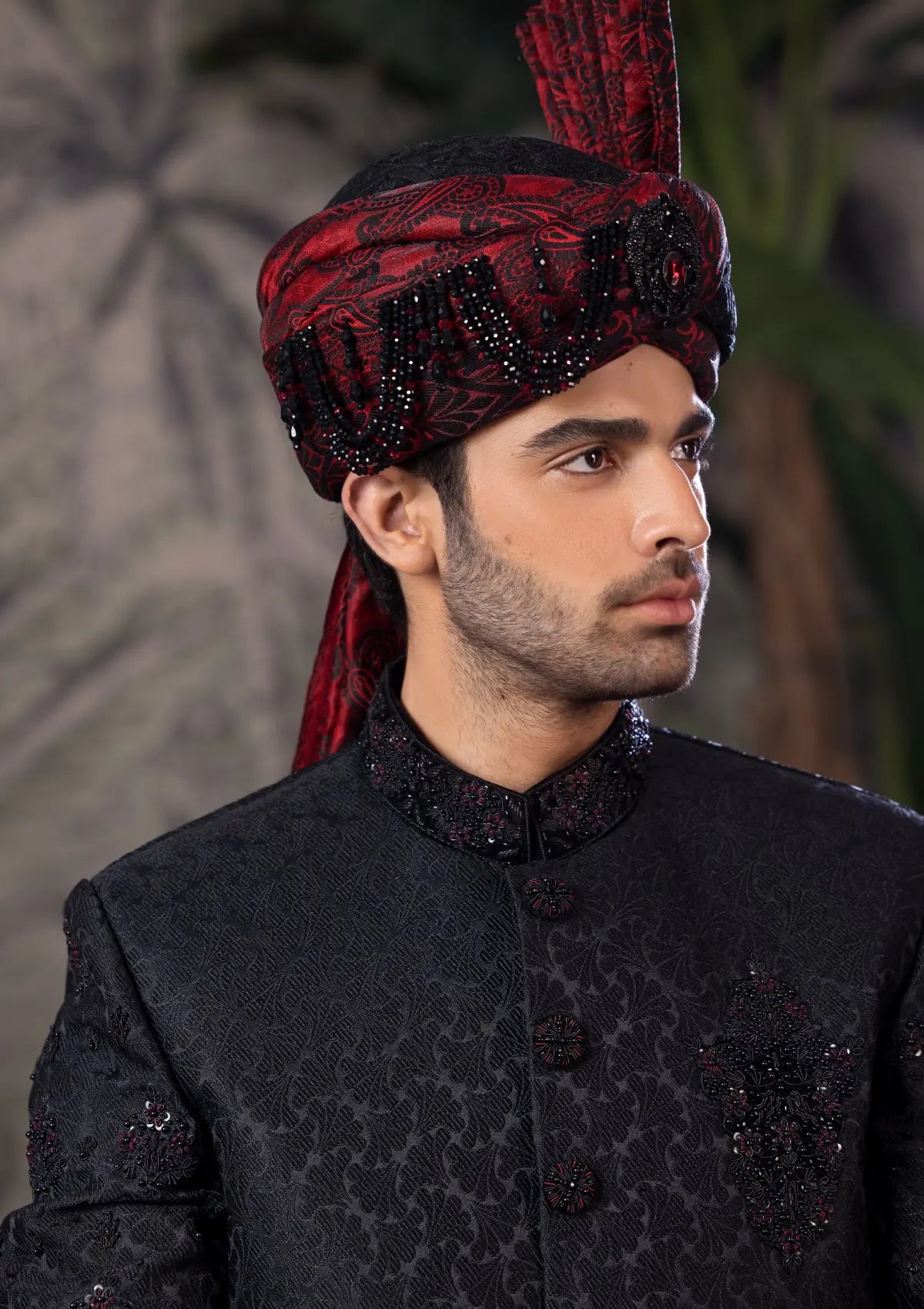Bin Tayyab Sherwani (TD-1793) BLACK Bin Tayyab