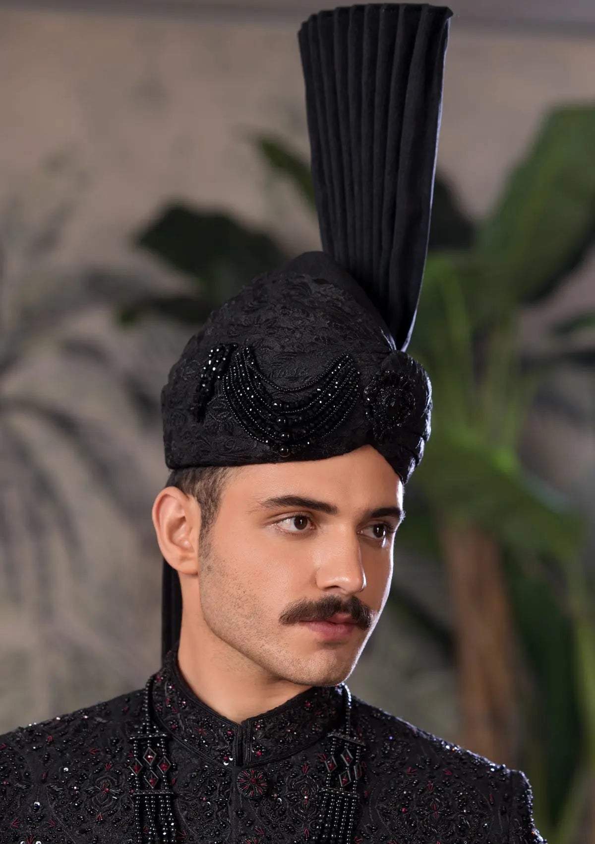 Bin Tayyab Sherwani (TD-1681) Black Bin Tayyab