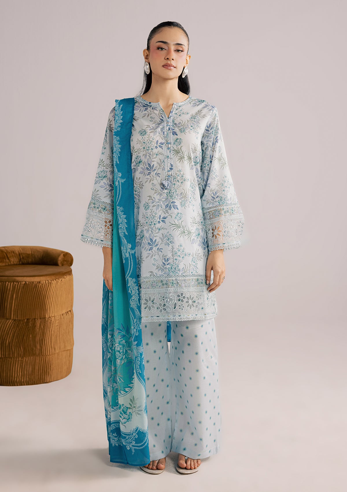 PRINTED KHADDAR BT007010-SBL