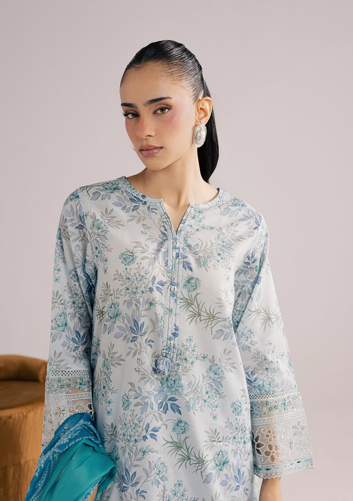 PRINTED KHADDAR BT007010-SBL