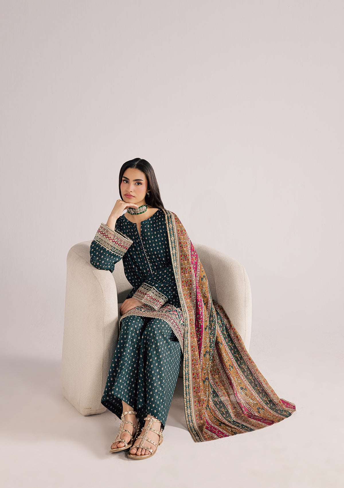 PRINTED EMBROIDERED LAWN BT006852-SGN