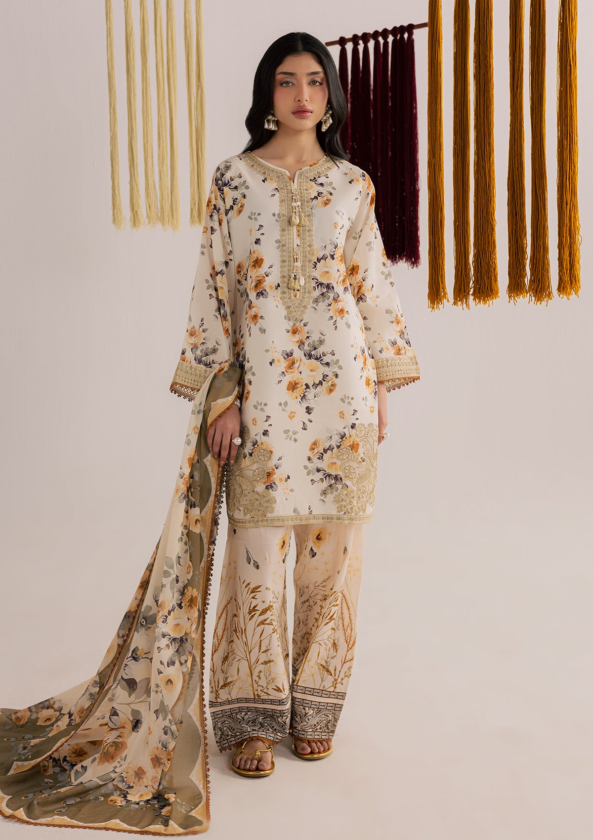 PRINTED EMBROIDERED LAWN BT006859-SKN
