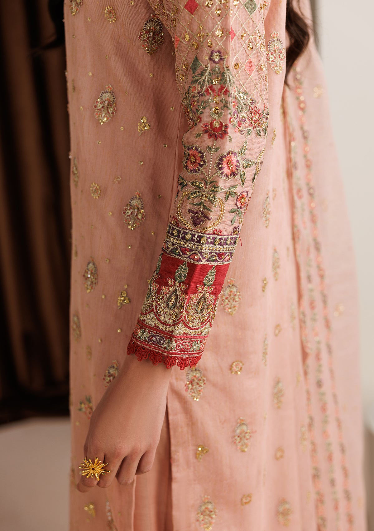 EMBROIDERED KHADDINET BT006754-LPK