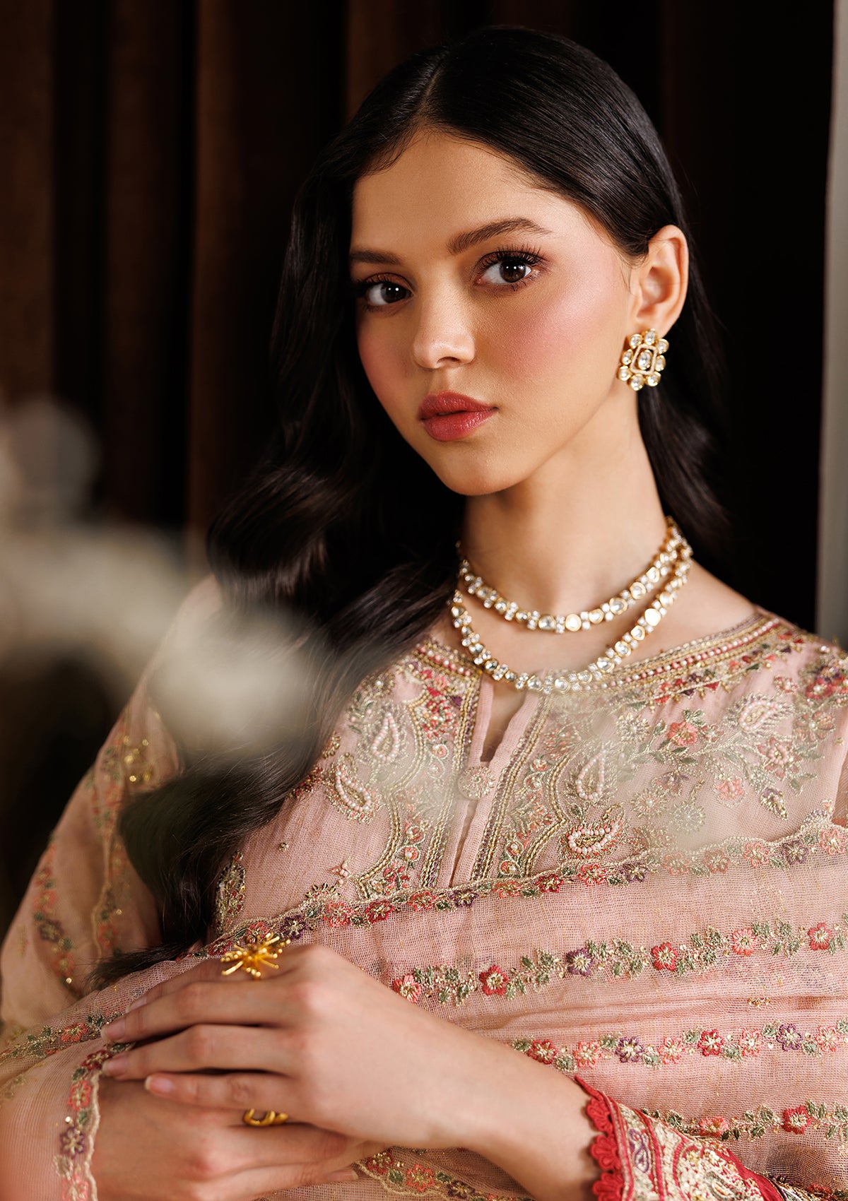 EMBROIDERED KHADDINET BT006754-LPK