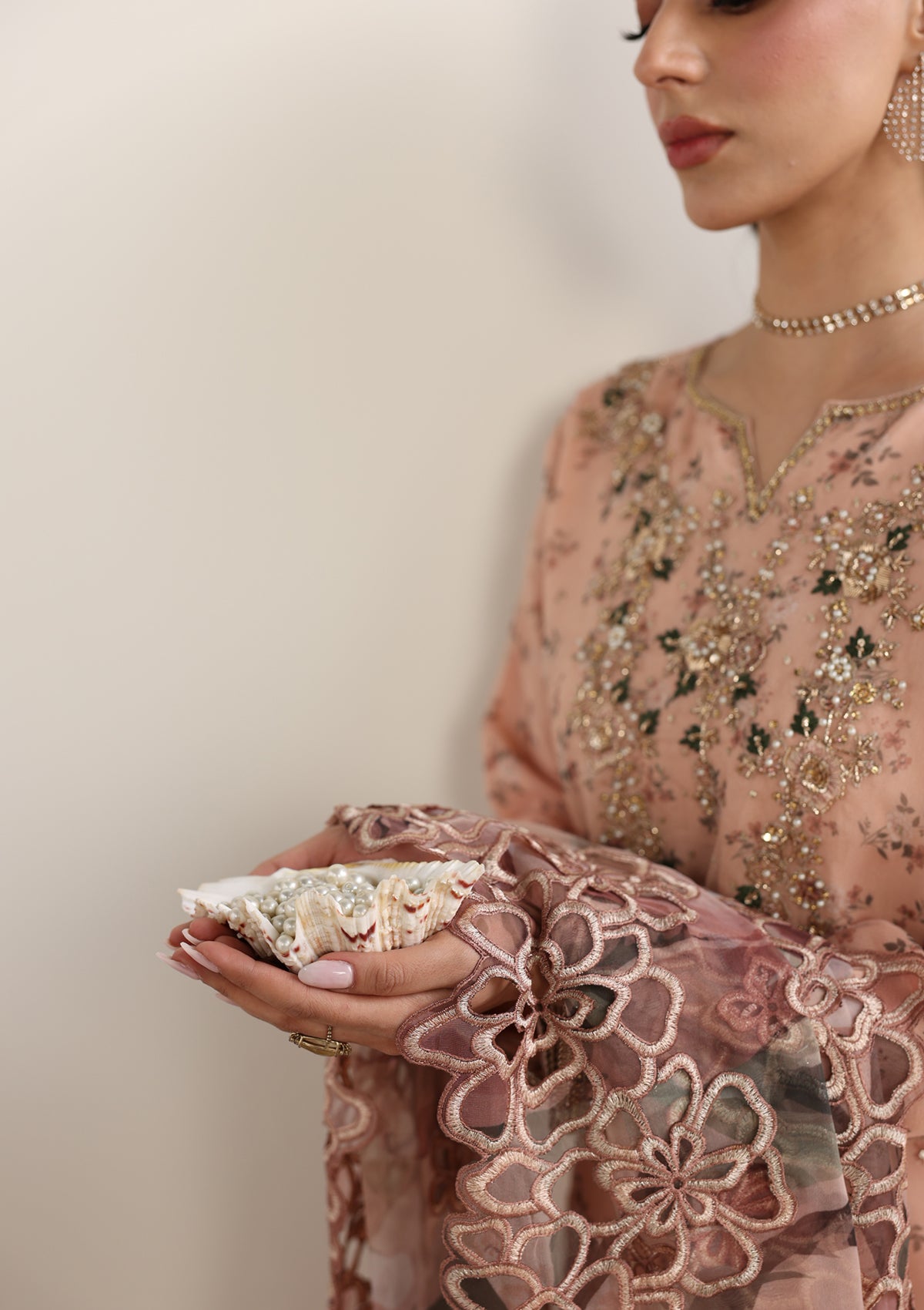 Embroidered Organza BT006675-PCH