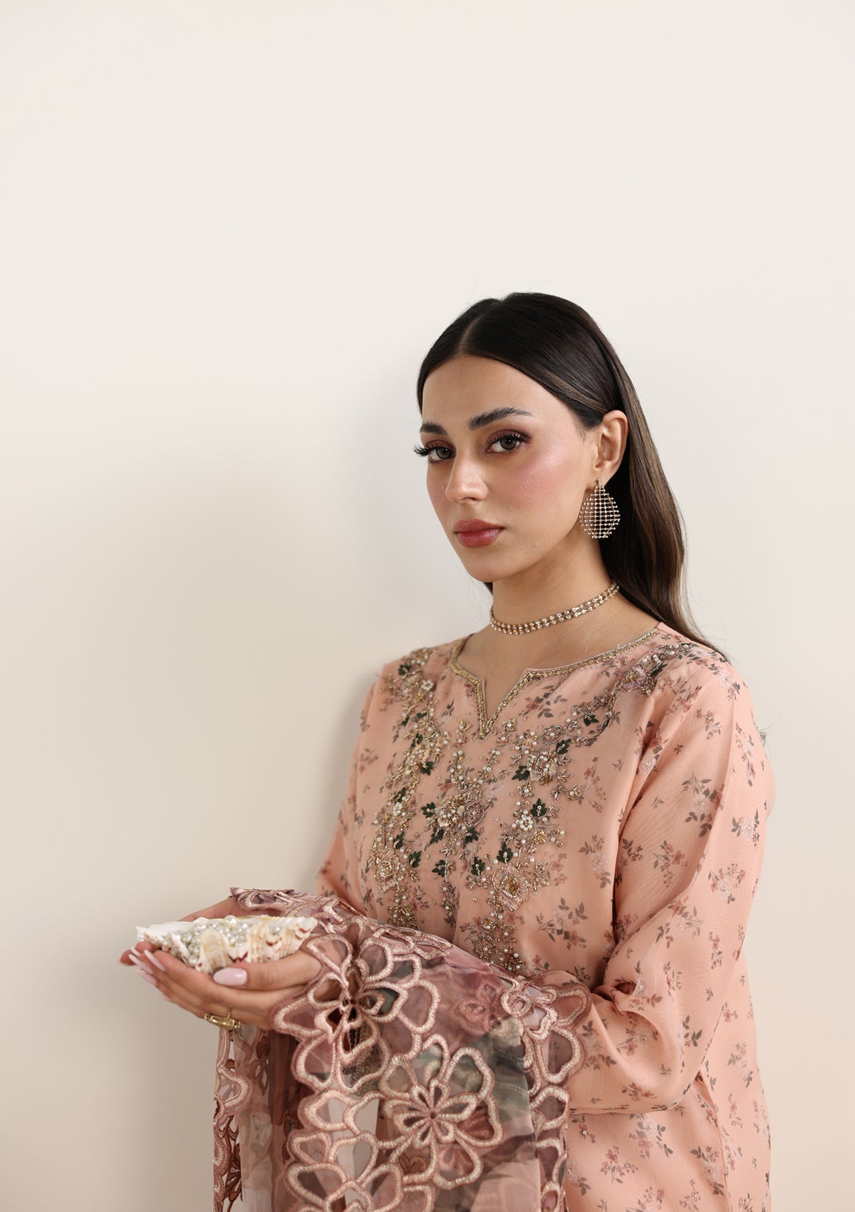 Embroidered Organza BT006675-PCH