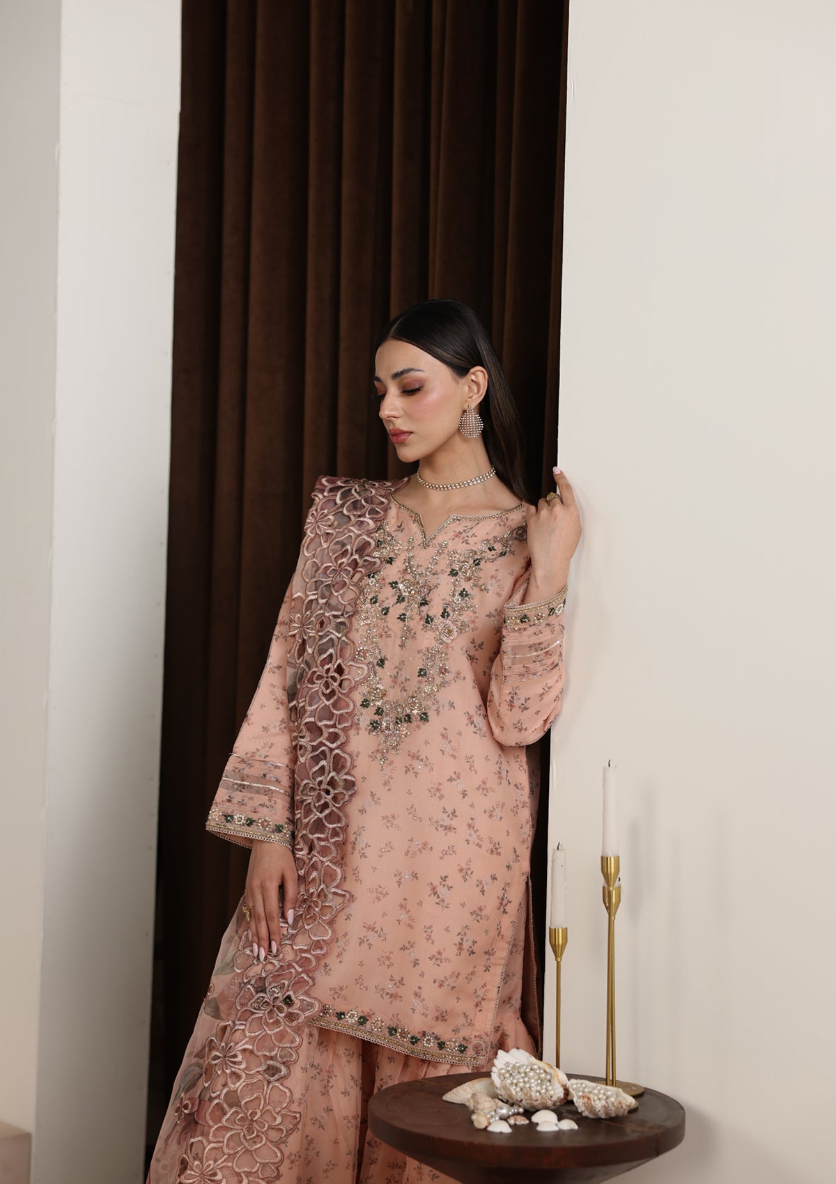 Embroidered Organza BT006675-PCH