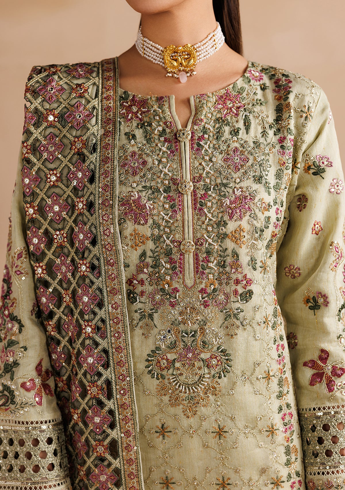 EMBROIDERED KHADDINET BT006755-PST