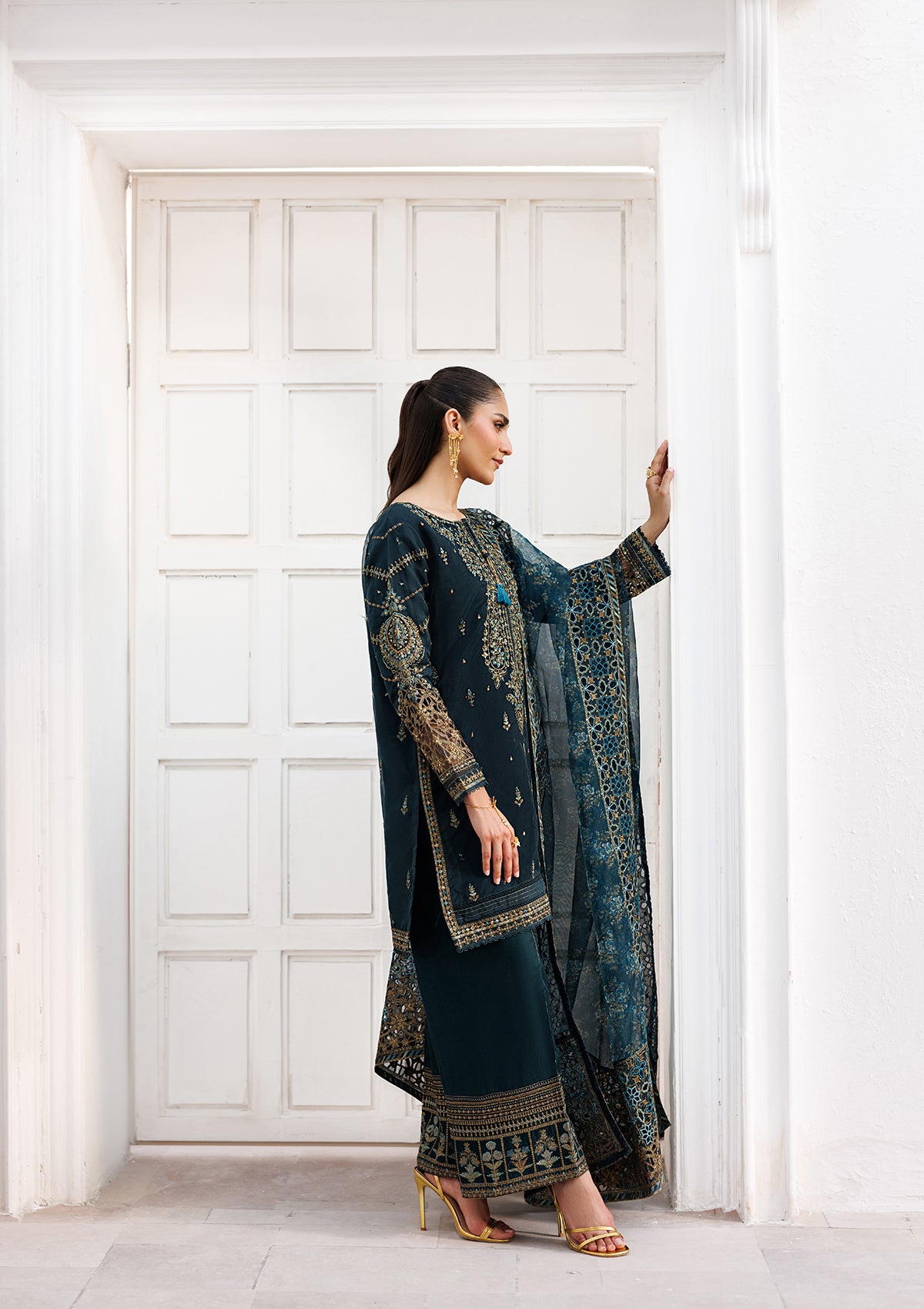 LUXURY Embroidered organza BT006824-DPG