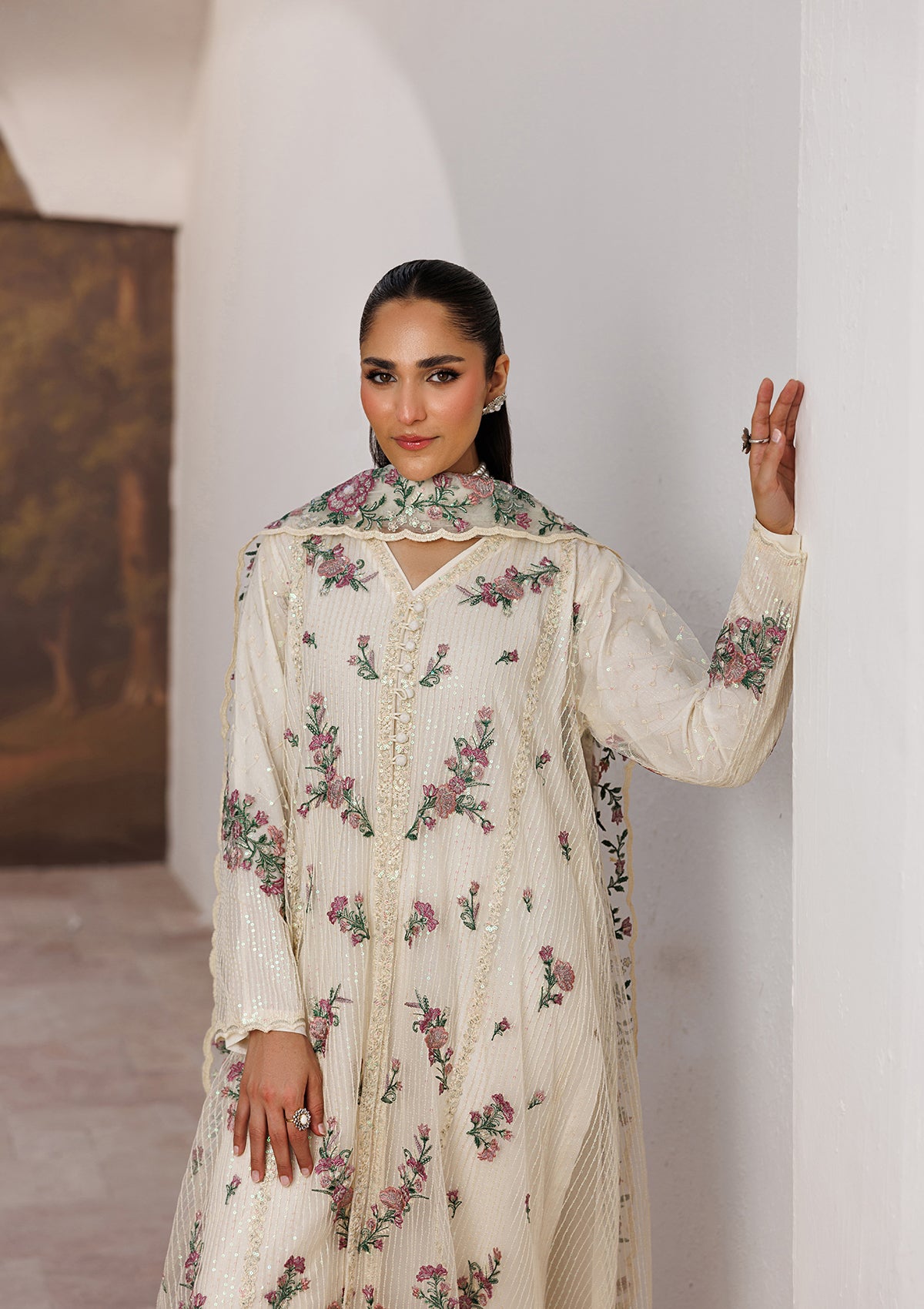 LUXURY Embroidered NET BT006823-CRM