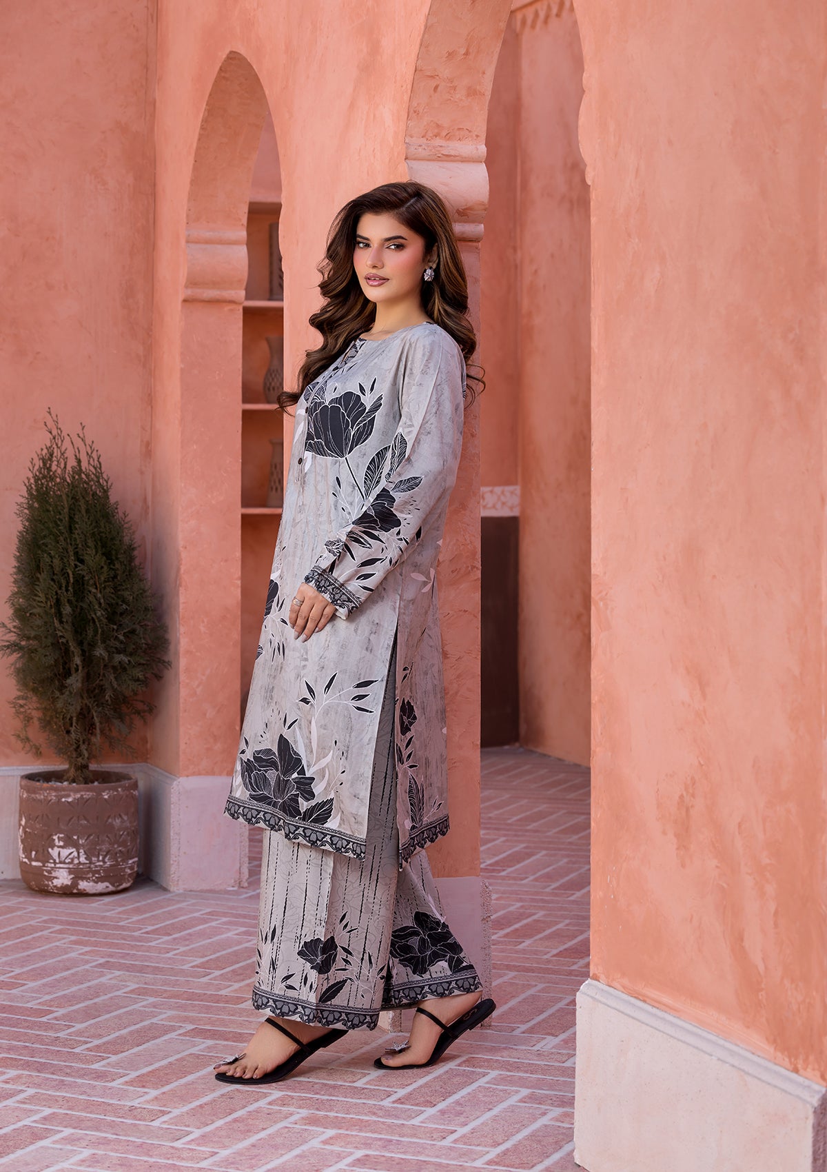 PRINTED LAWN BT006685-GRB