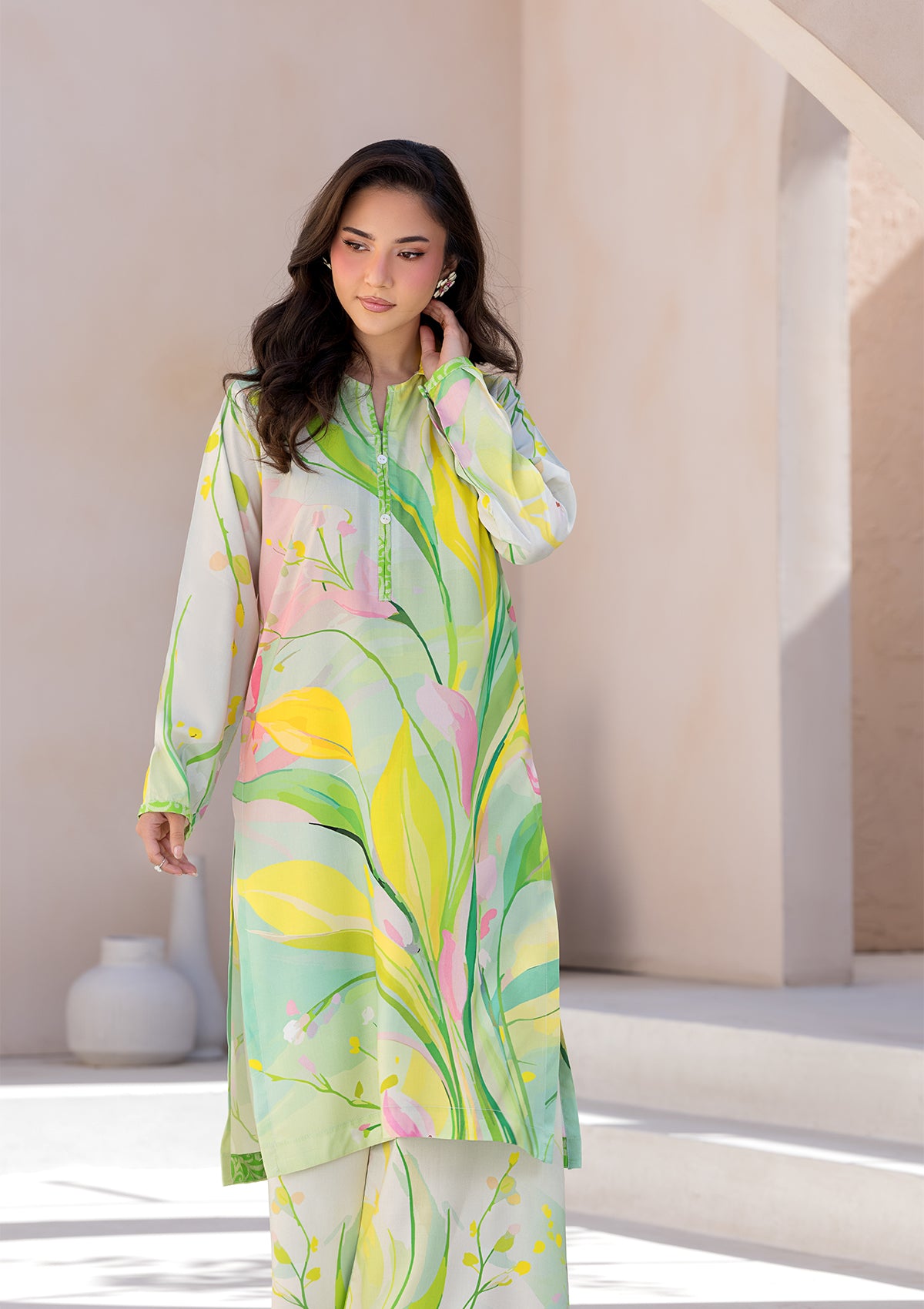 PRINTED LAWN BT006685-LGR
