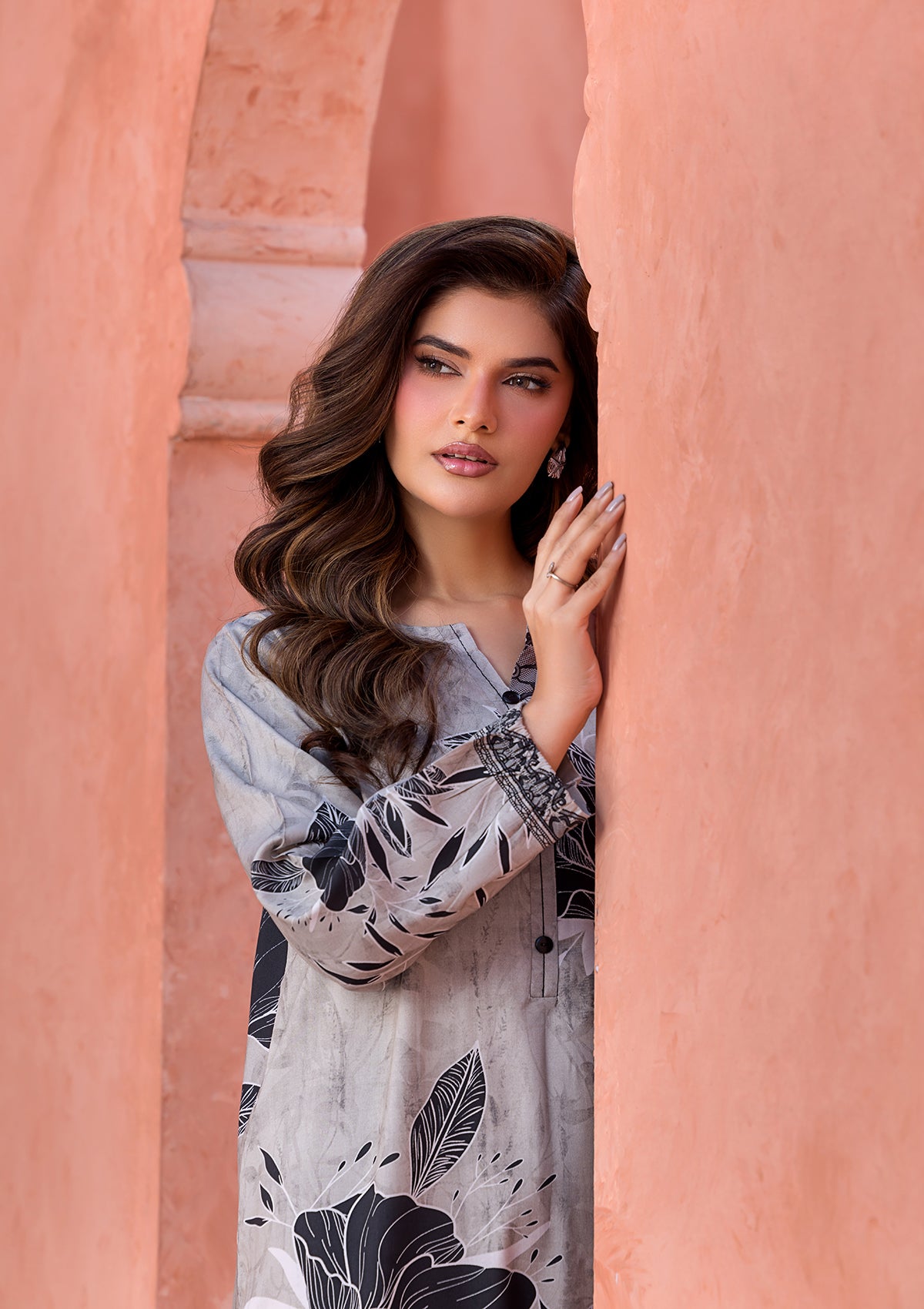 PRINTED LAWN BT006685-GRB