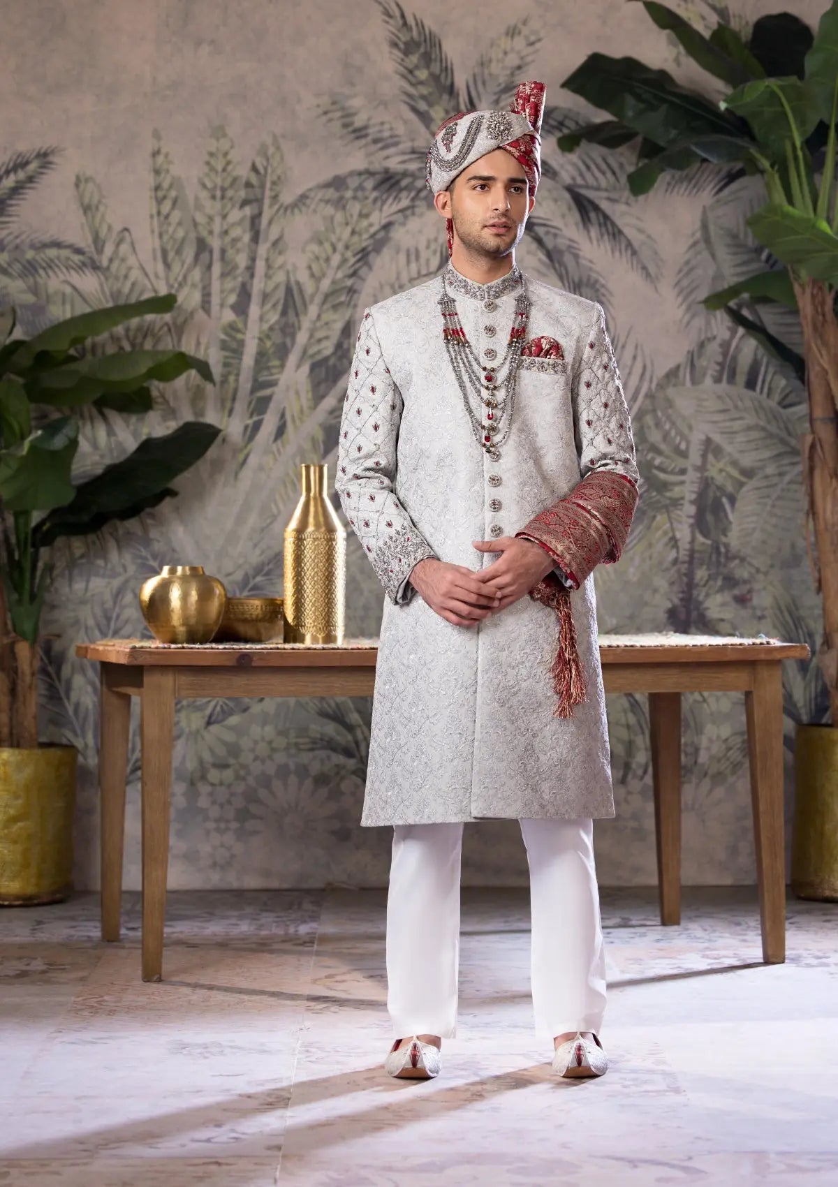 Bin Tayyab Sherwani (TD-1765) GRAY Bin Tayyab