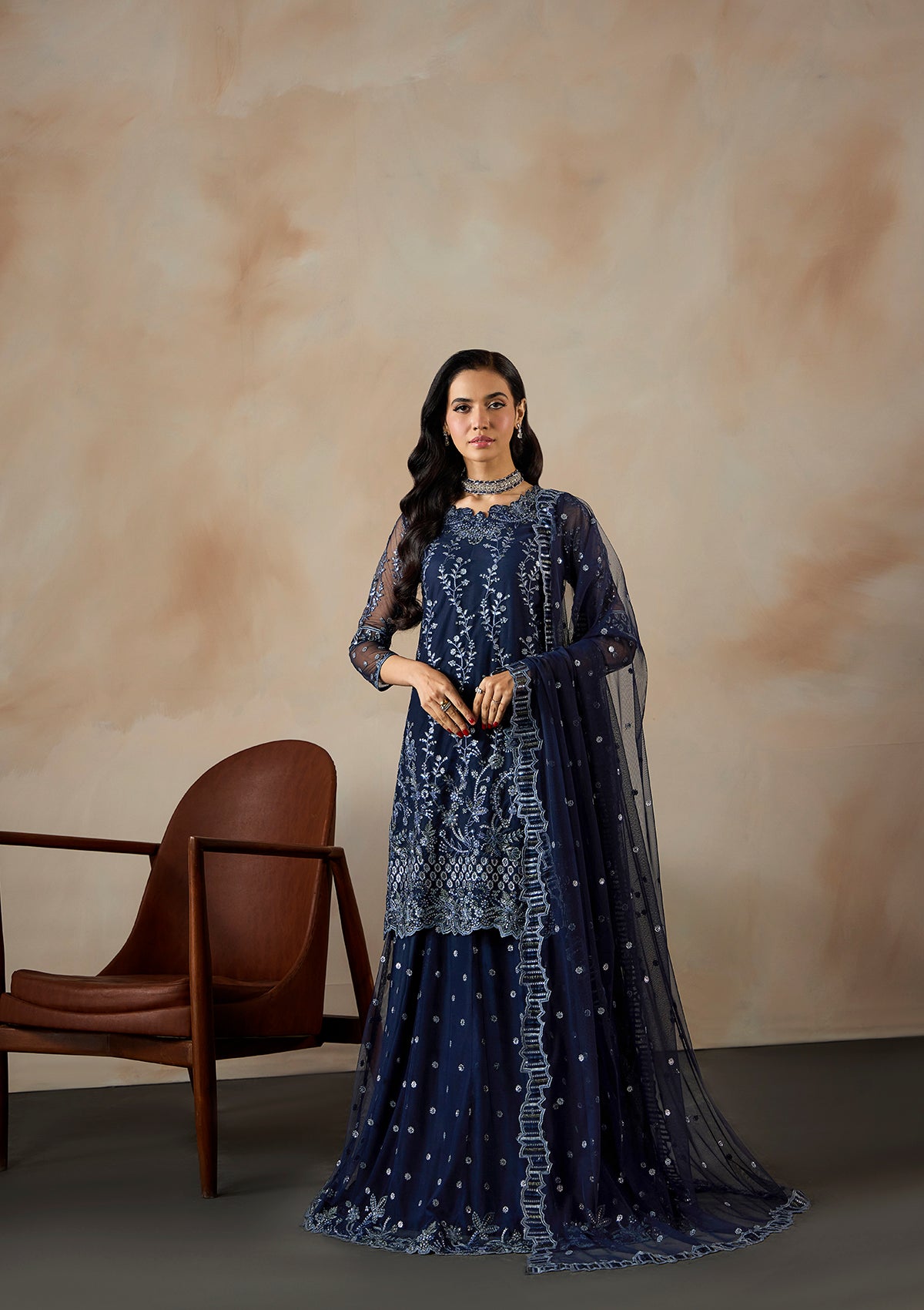 Embroidered Net BT6661-NBL-BT6688-NBL