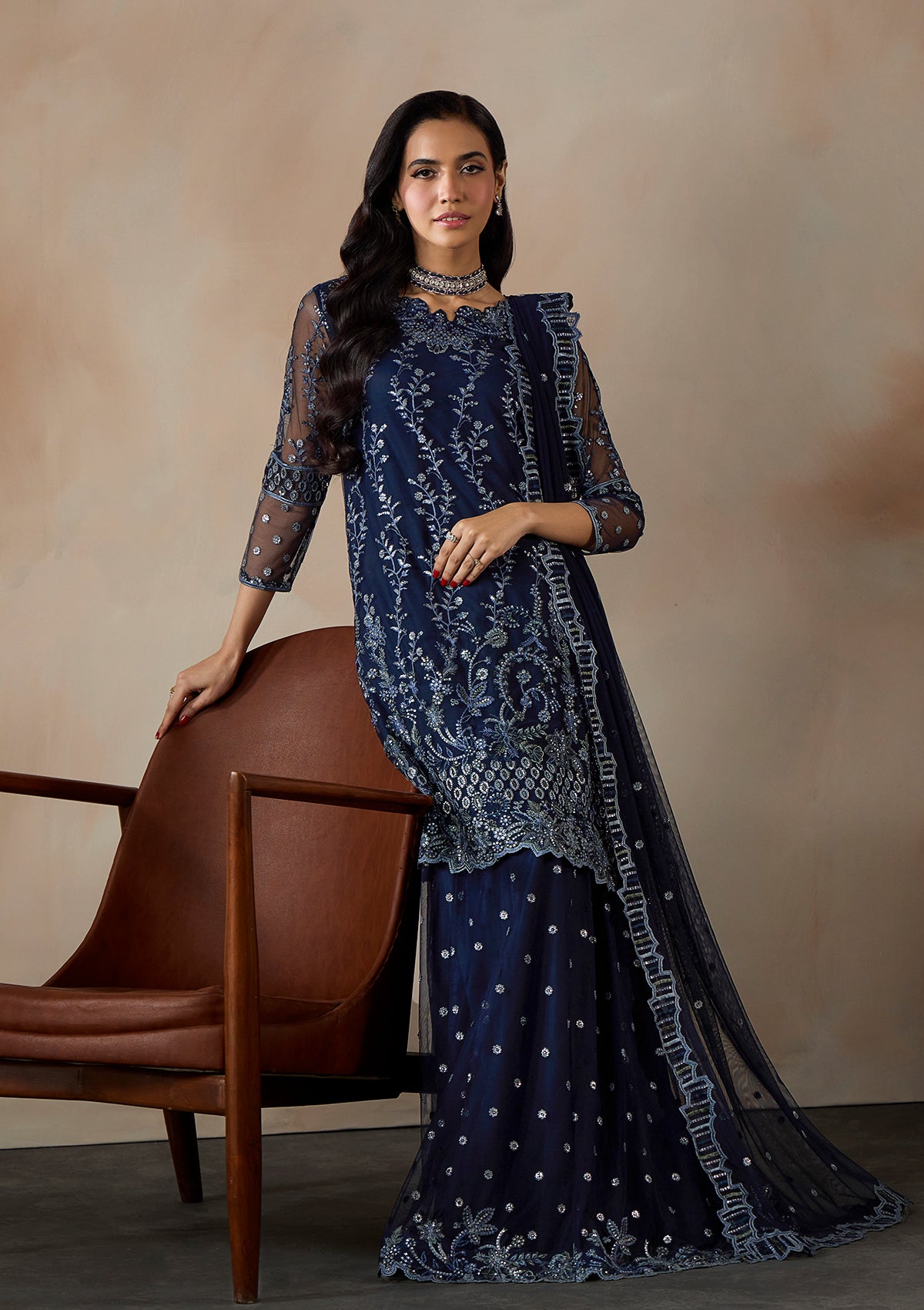Embroidered Net BT6661-NBL-BT6688-NBL