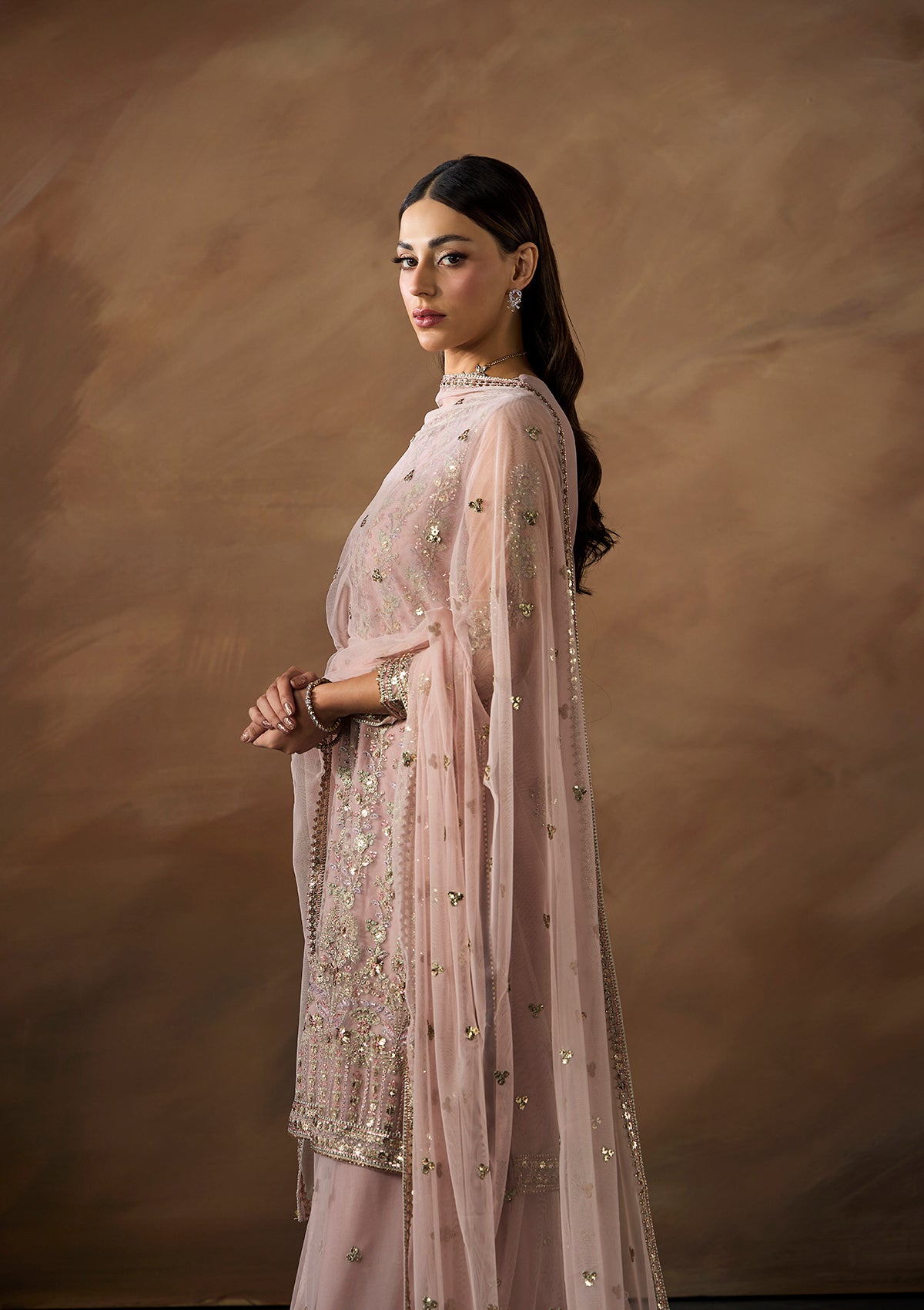 Embroidered Net BT6660-LPK-BT6688-LPK