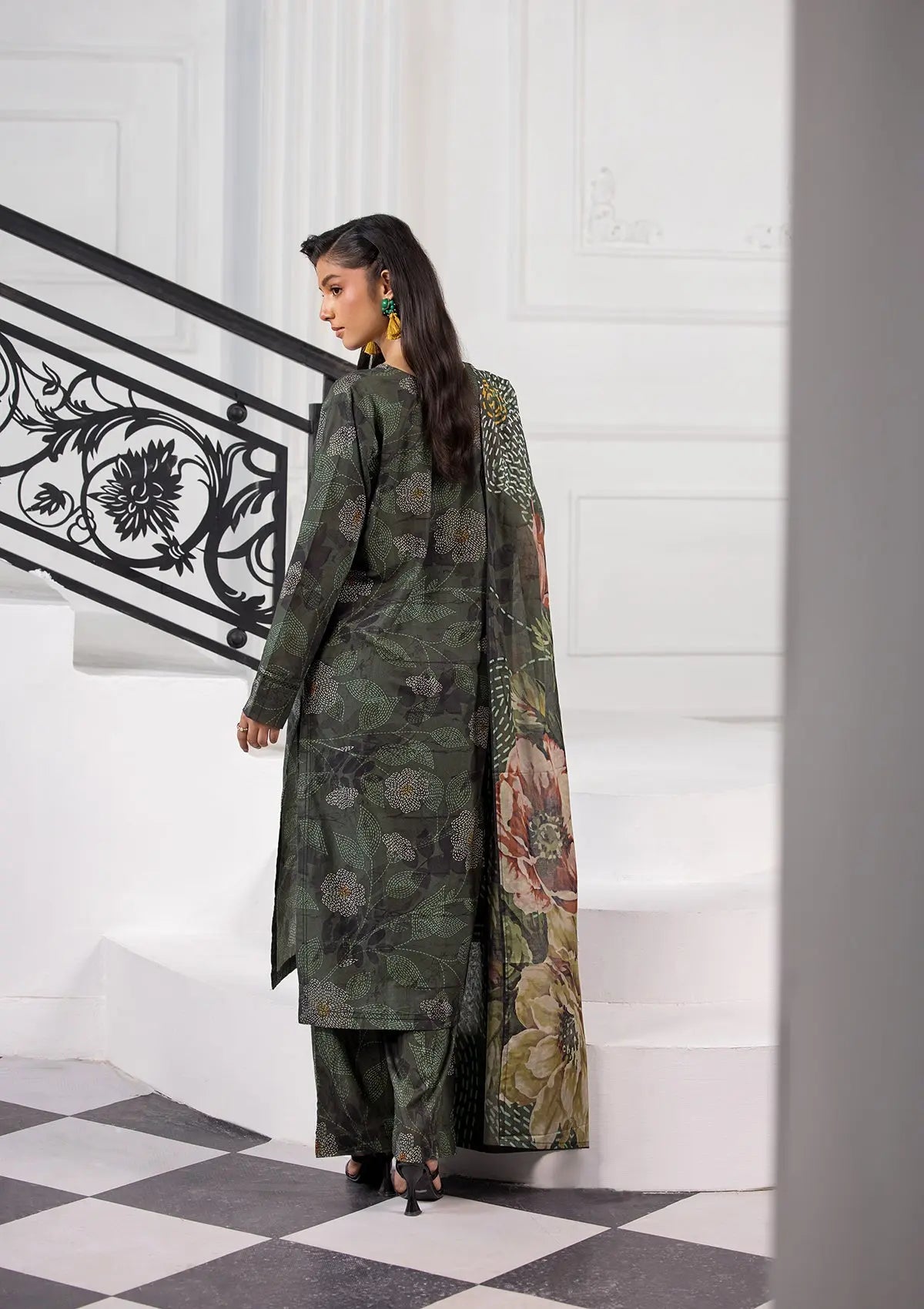 PRINTED LAWN BT6370-GRN Bin Tayyab