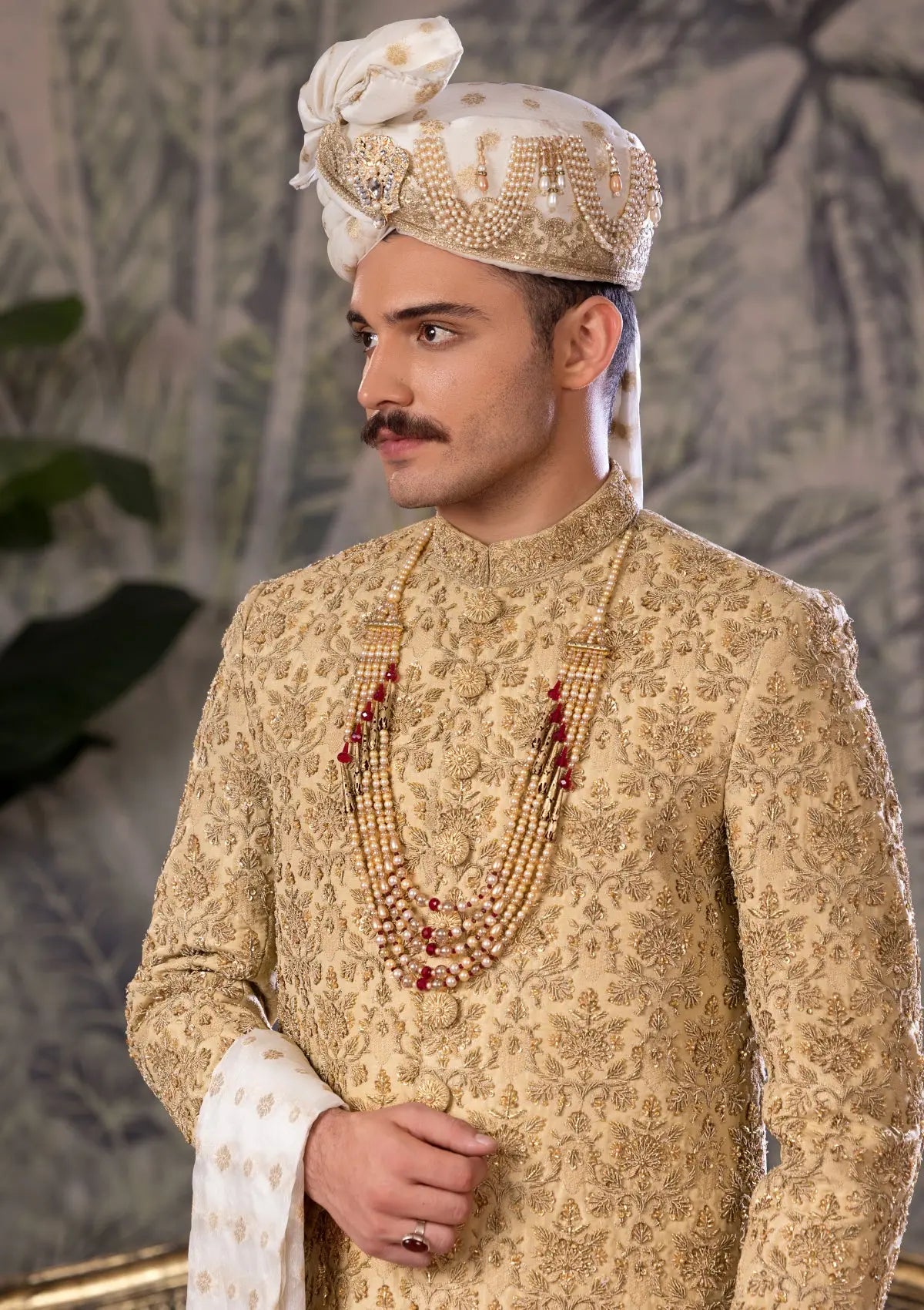 Bin Tayyab Sherwani (TD-1779) GOLDEN Bin Tayyab
