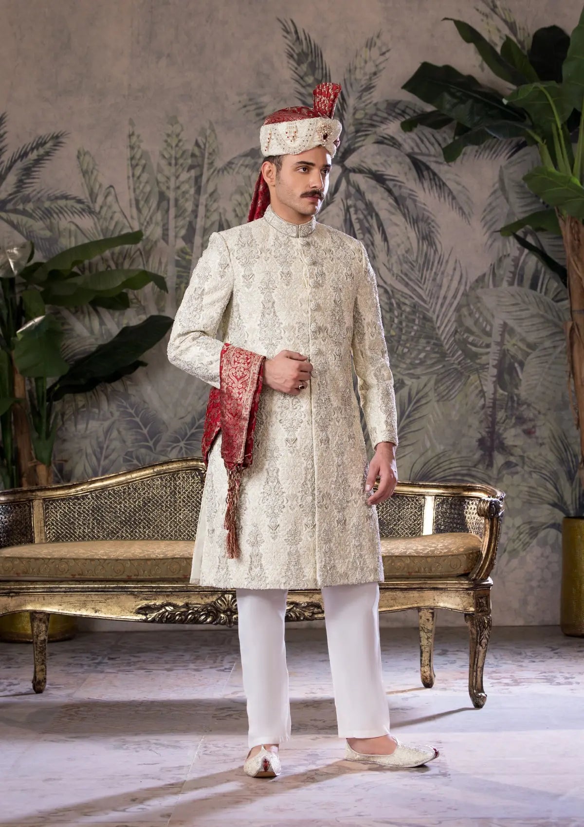 Bin Tayyab Sherwani (TD-1742) GRAY Bin Tayyab