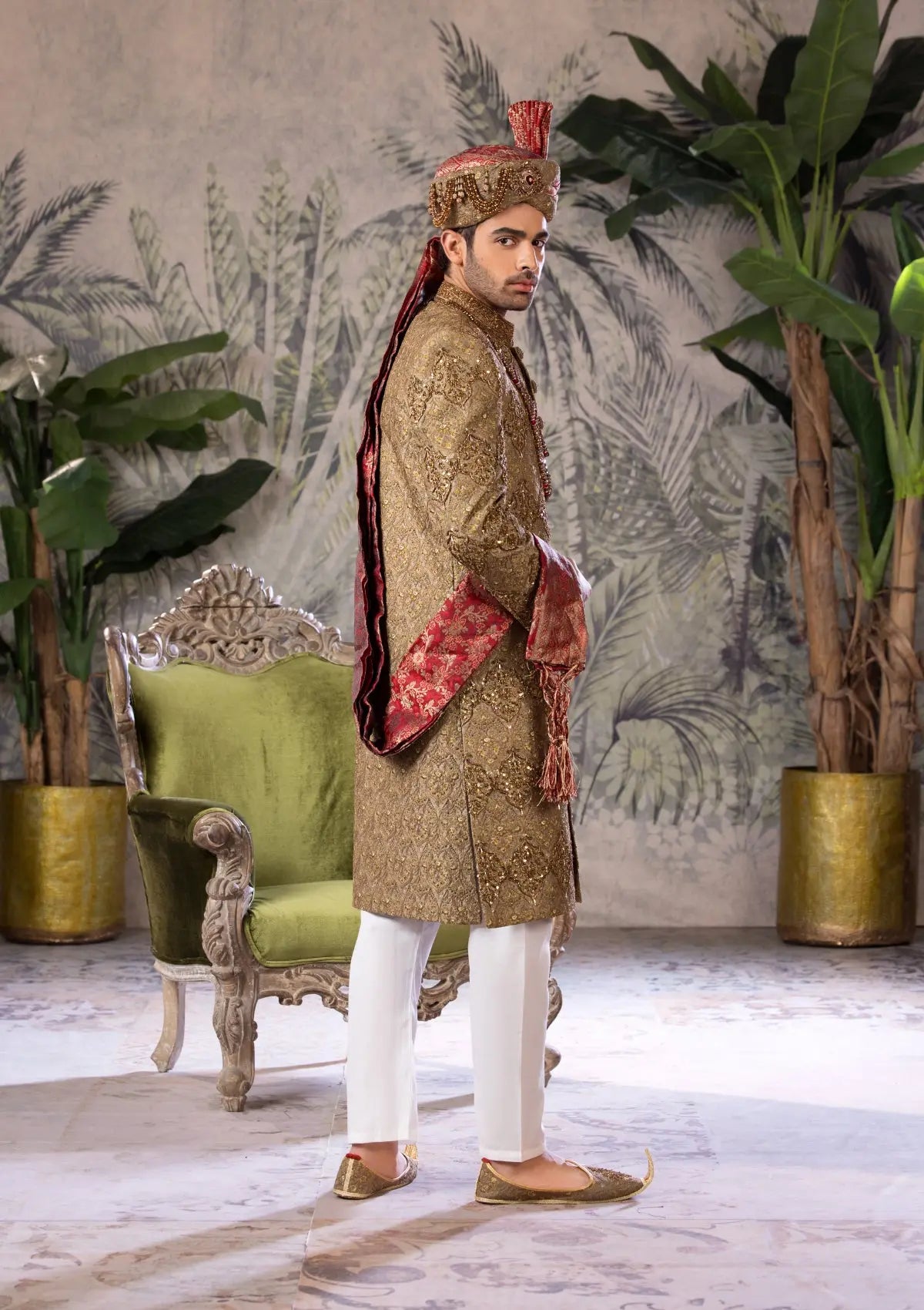 Bin Tayyab Sherwani (TD-1690) BRWON Bin Tayyab