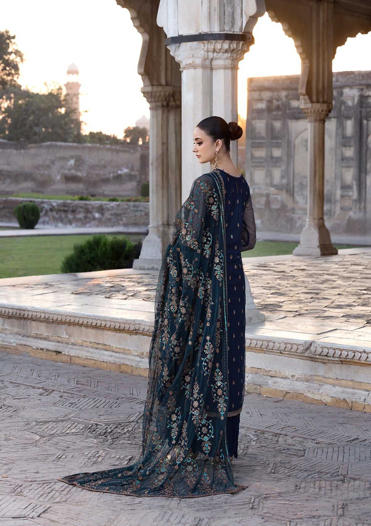 EMBROIDERED NET BT-6608-BTB