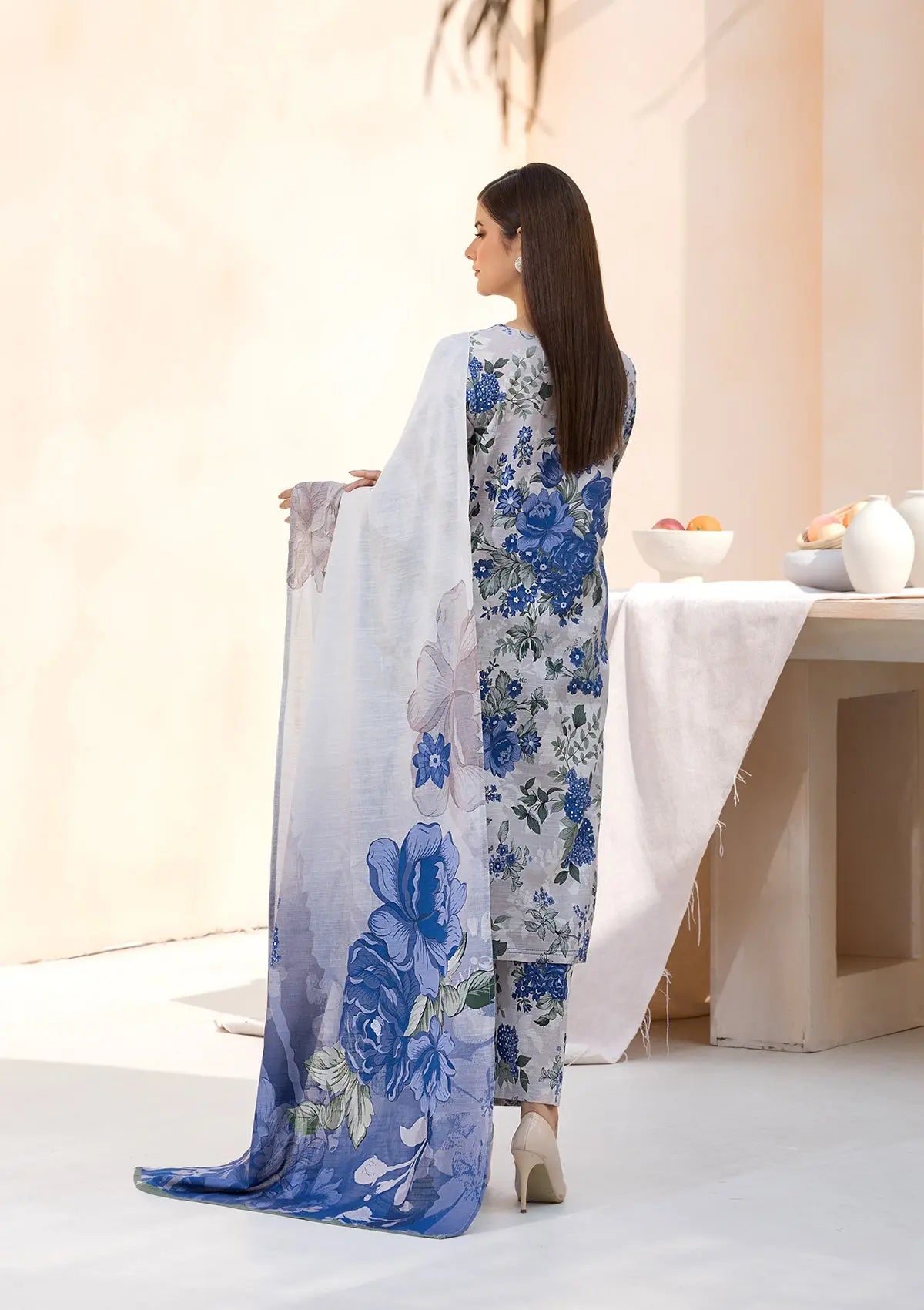 Printed Khaddar BT6526-SKBL Bin Tayyab