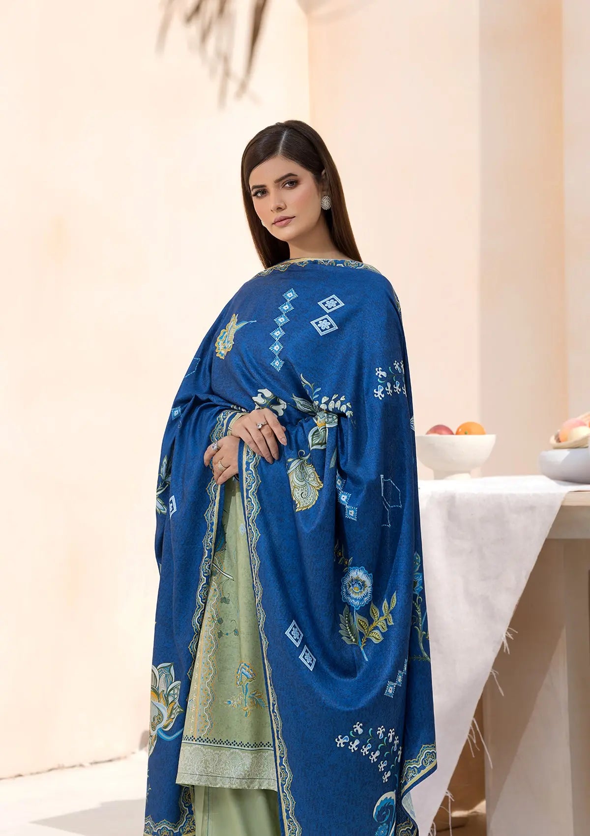 Printed Linen BT6545-PST Bin Tayyab