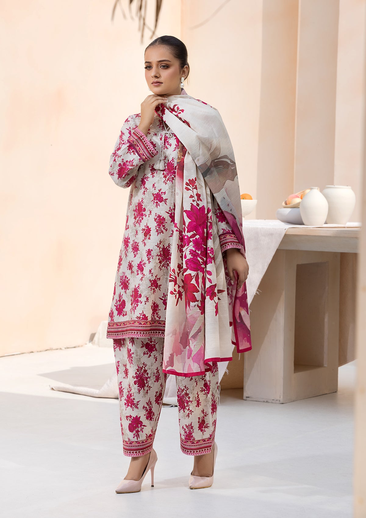 Printed Khaddar BT6544-SKRD
