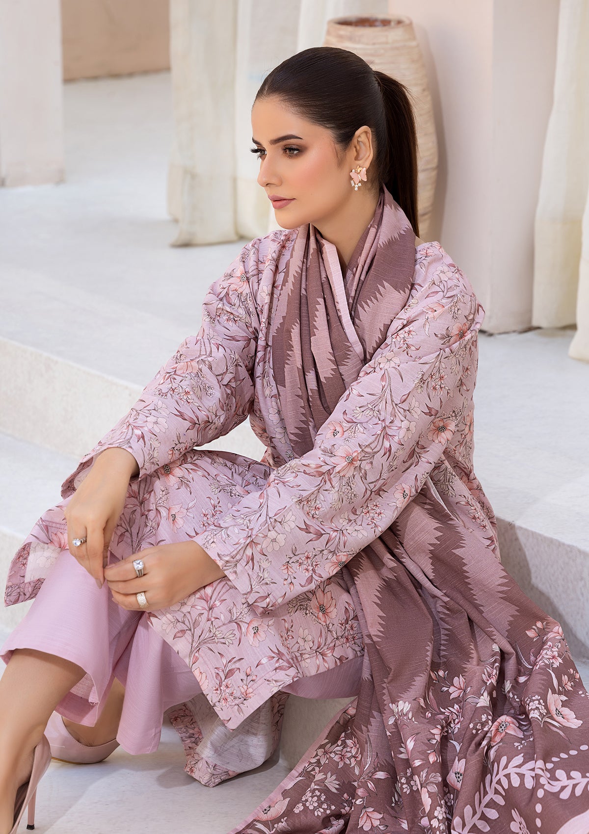 PRINTED KHADDAR BT6526-PNK