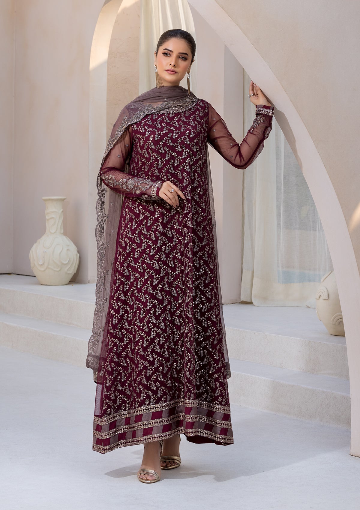 EMBROIDERED NET BT6622